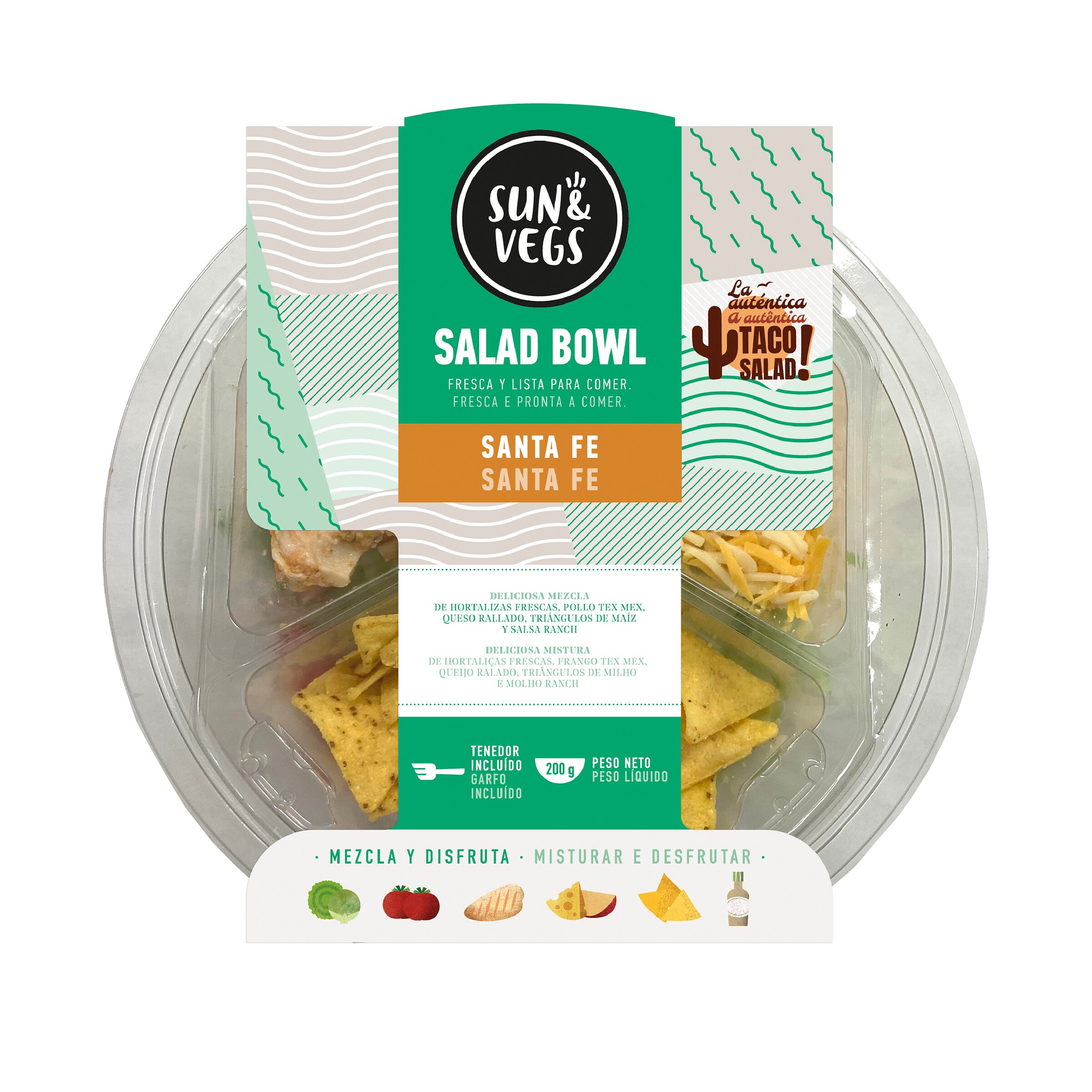 SUN&VEGS ensalada Santa Fé tarrina 200 gr