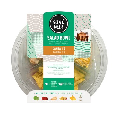Ensalada santa fé Sun&Vegs bandeja 200 g-0 Ensalada santa fé Sun&Vegs bandeja 200 g-0