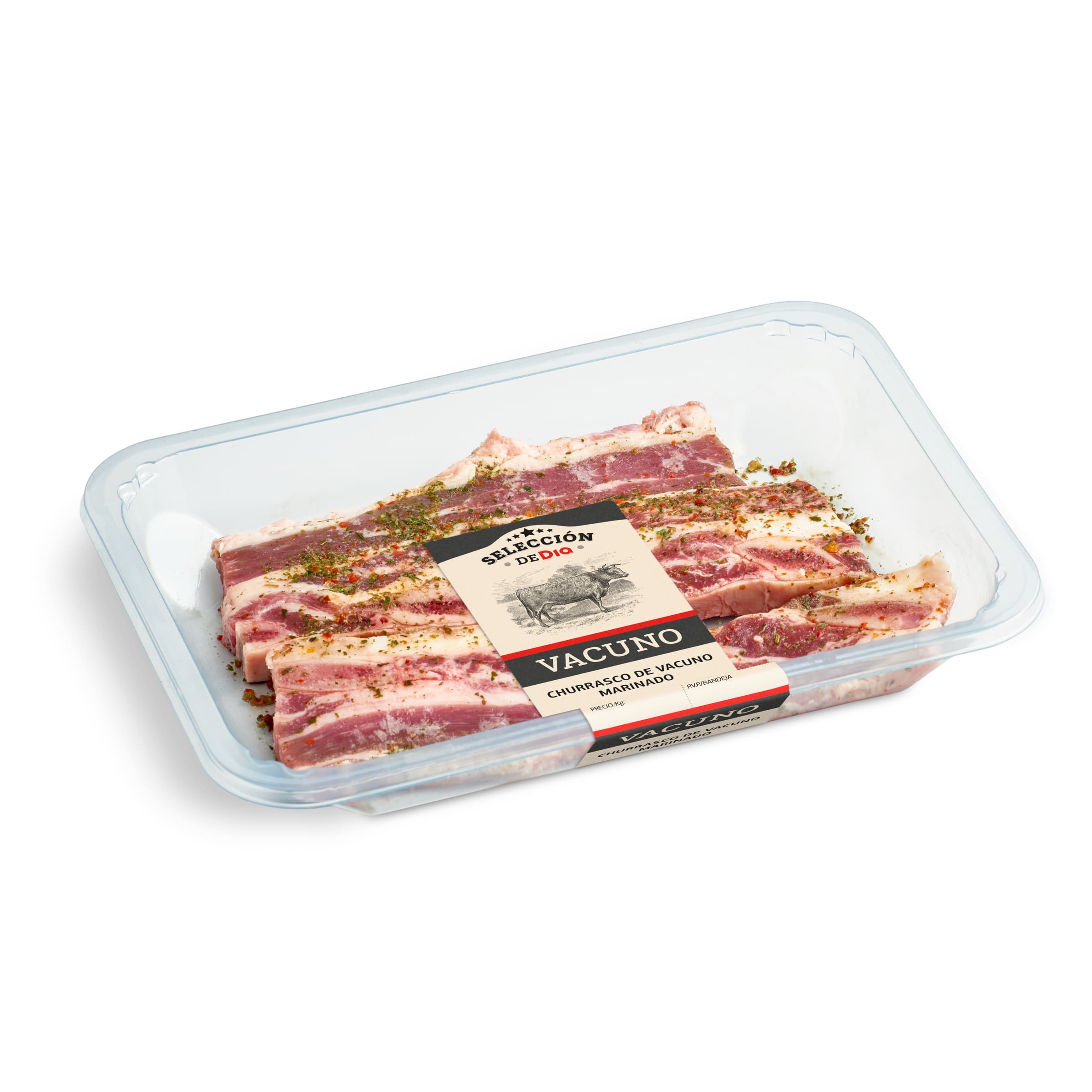 SELECCIÓN DE DIA churrasco de vacuno marinado (peso aprox. 500 gr)