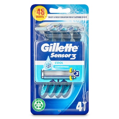 Maquinilla de afeitar desechable Gillette blister 4 unidades -  Supermercados DIA