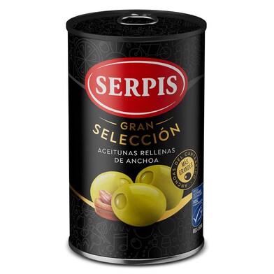 Aceitunas rellenas de anchoa Serpis 130 g-0 Aceitunas rellenas de anchoa Serpis 130 g-0