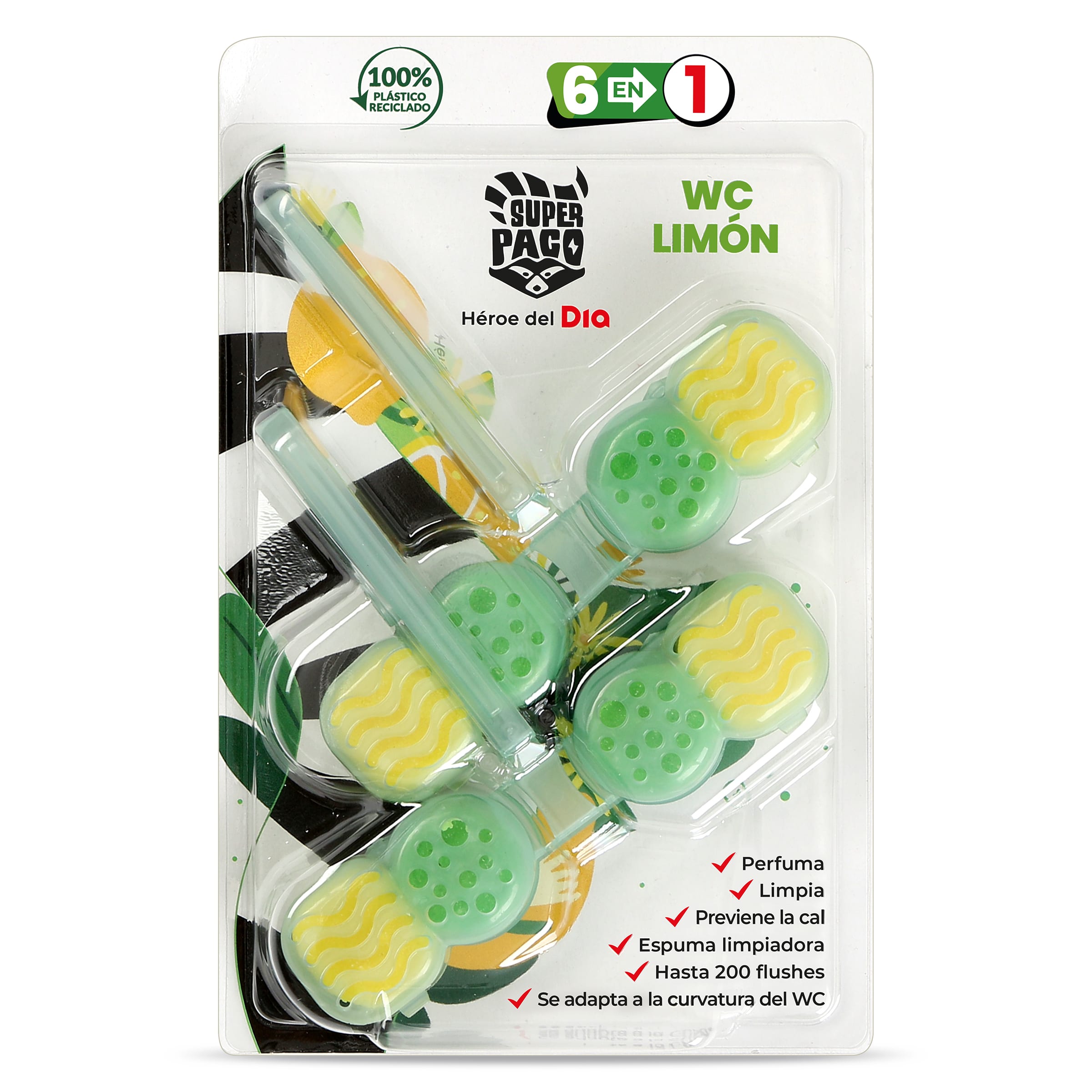 DIA SUPER PACO colgador para WC limón blíster 2 uds