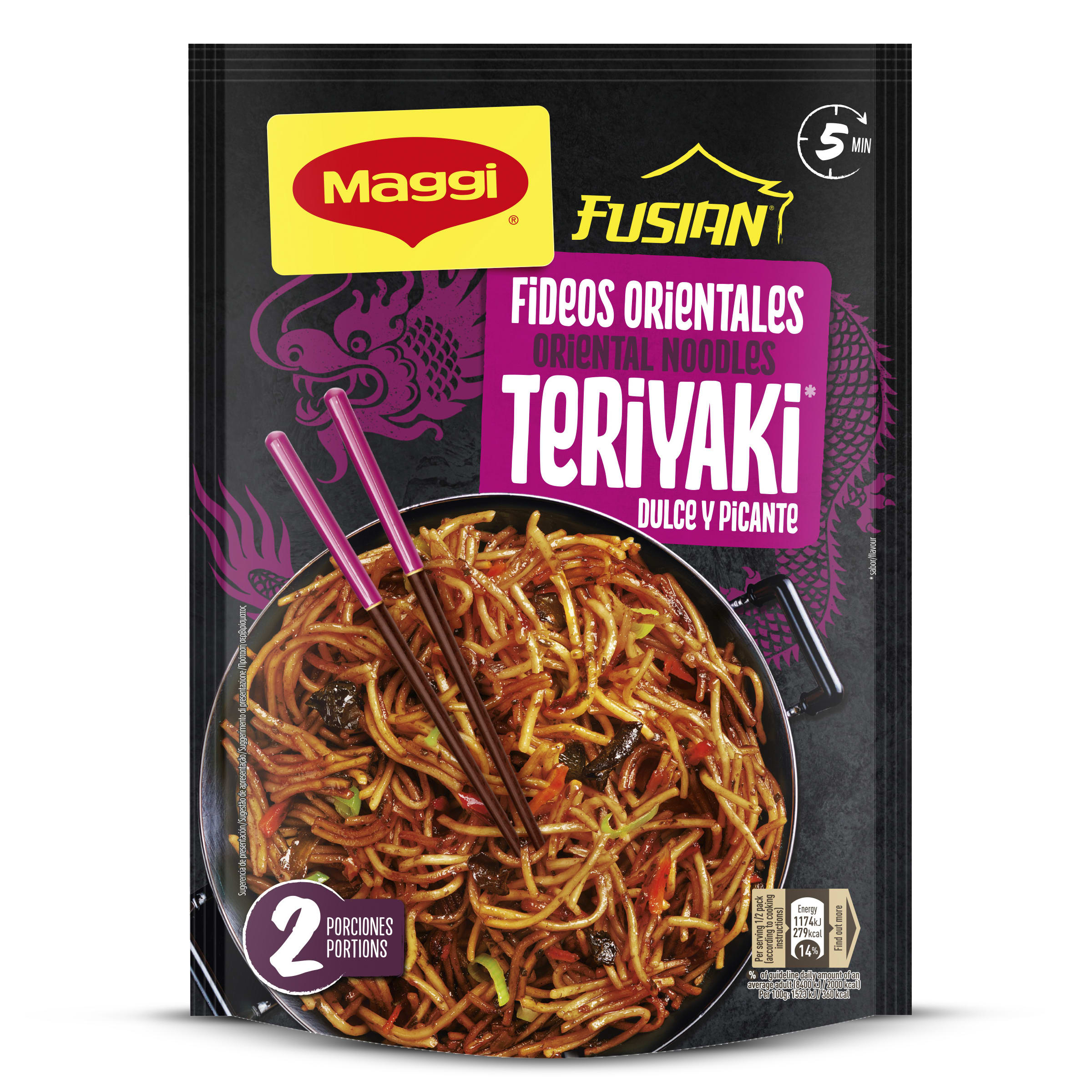 MAGGI fideos fusian teriyaki sobre 130 gr