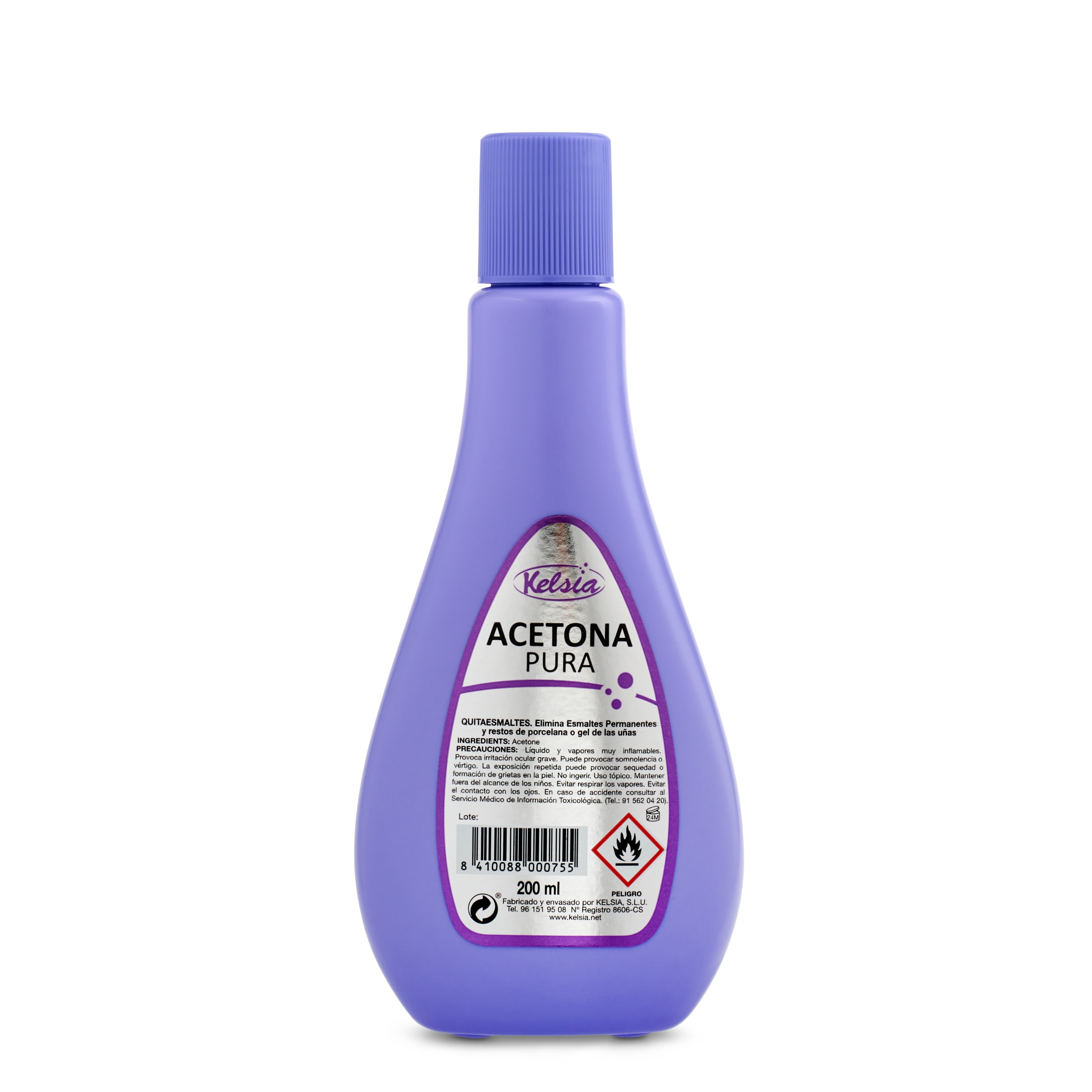 KELSIA quitaesmalte acetona pura bote 200 ml