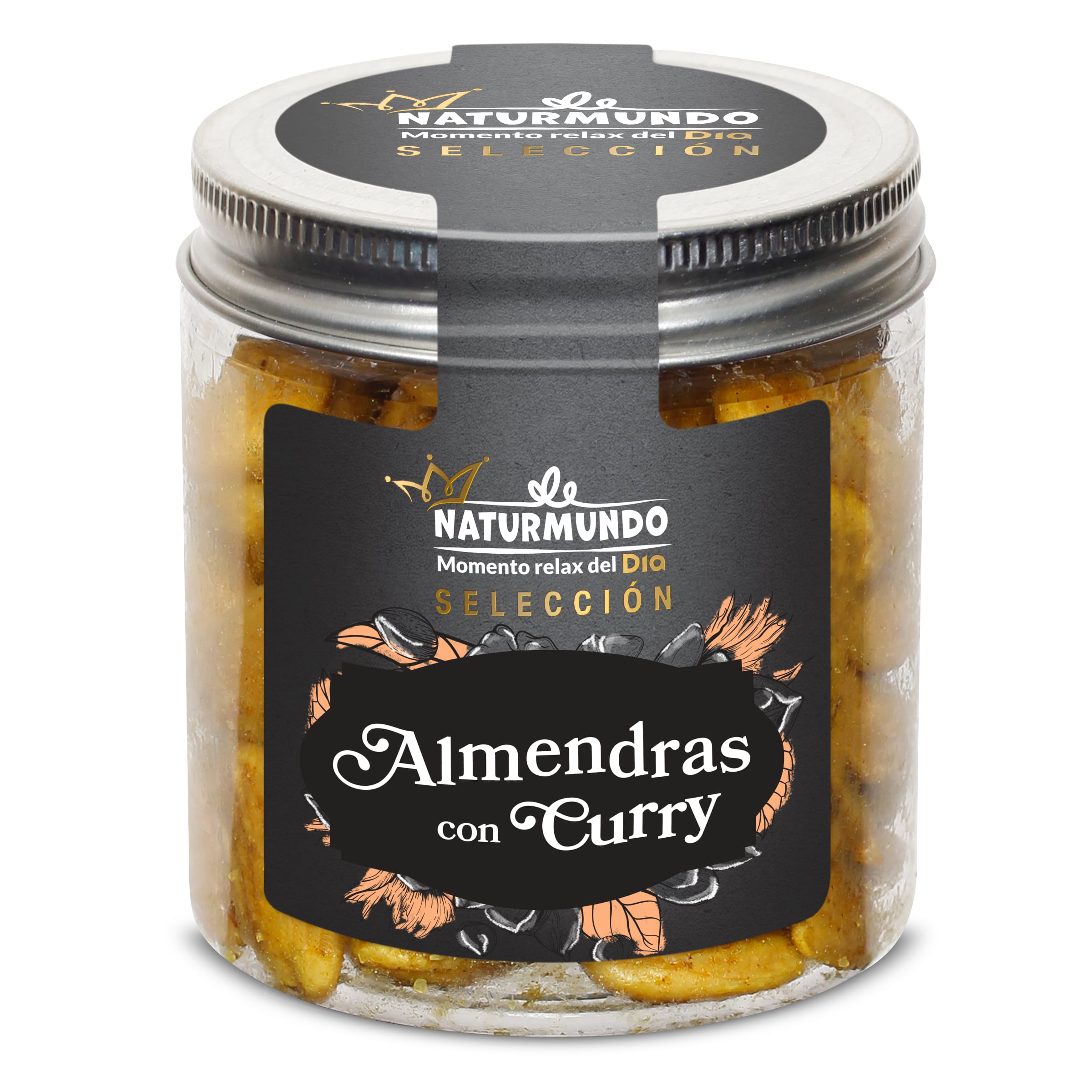 DIA NATURMUNDO almendras fritas con curry frasco 130 gr