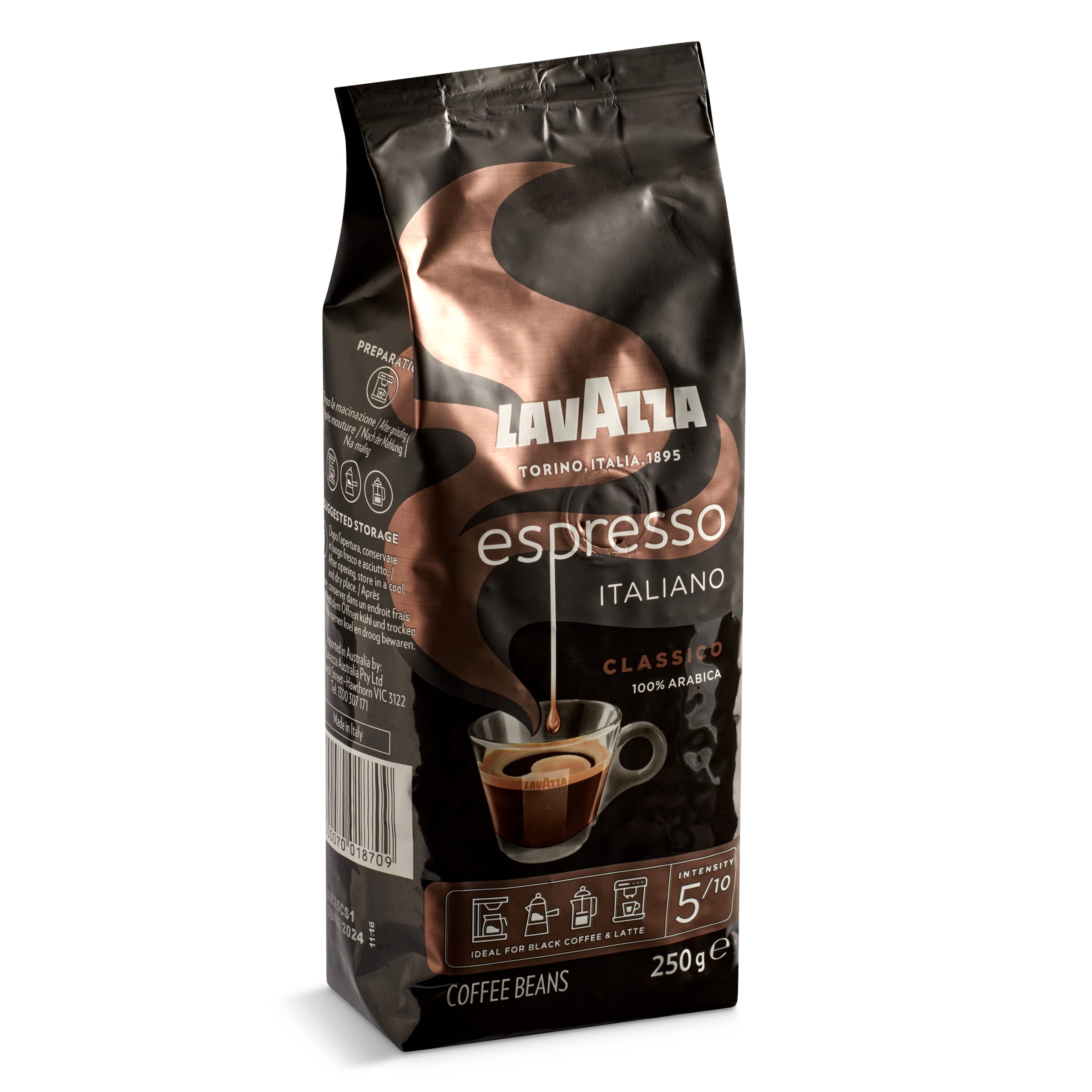 LAVAZZA café espresso en grano paquete 250 gr