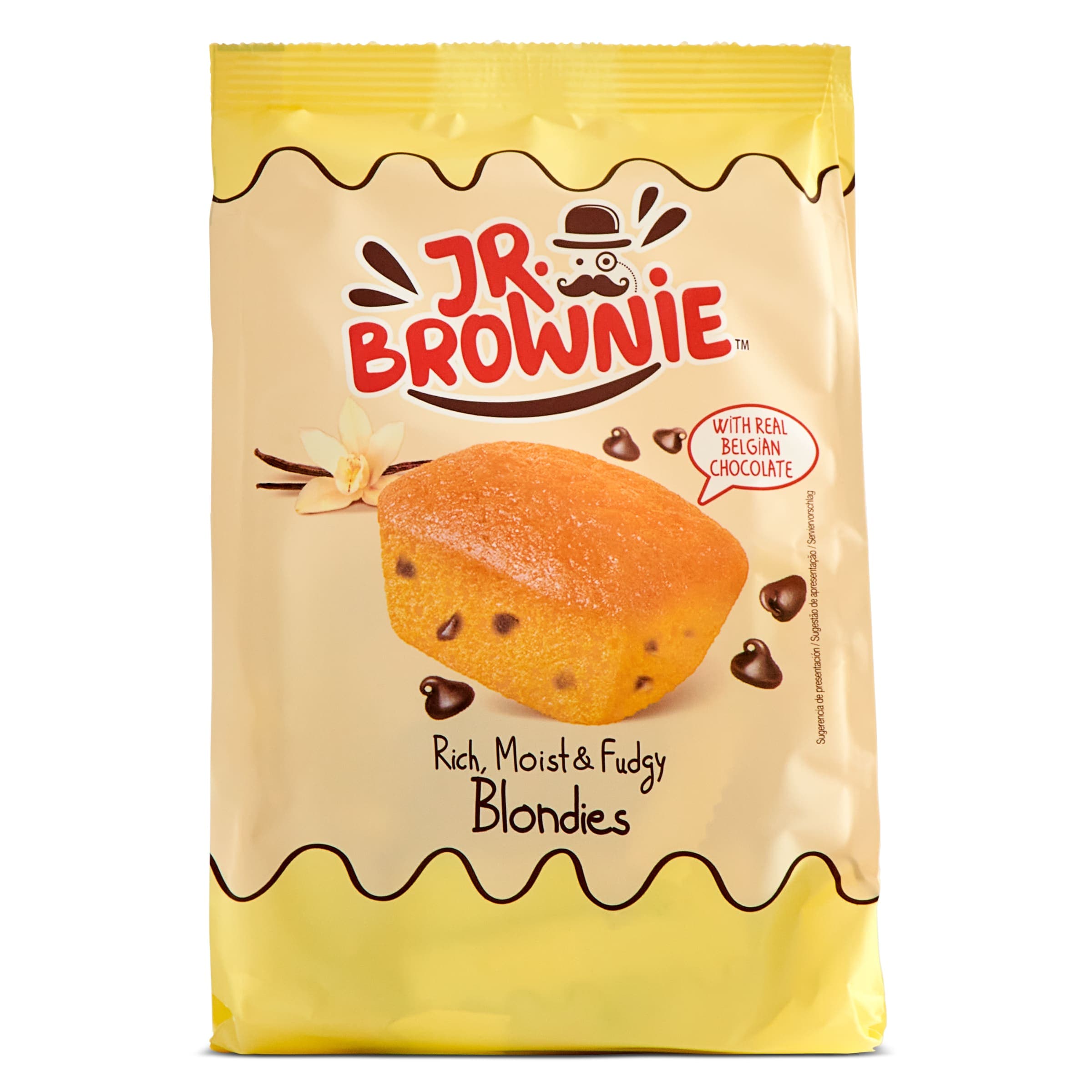 JR BROWNIE brownies con pepitas de chocolate bolsa 200 gr