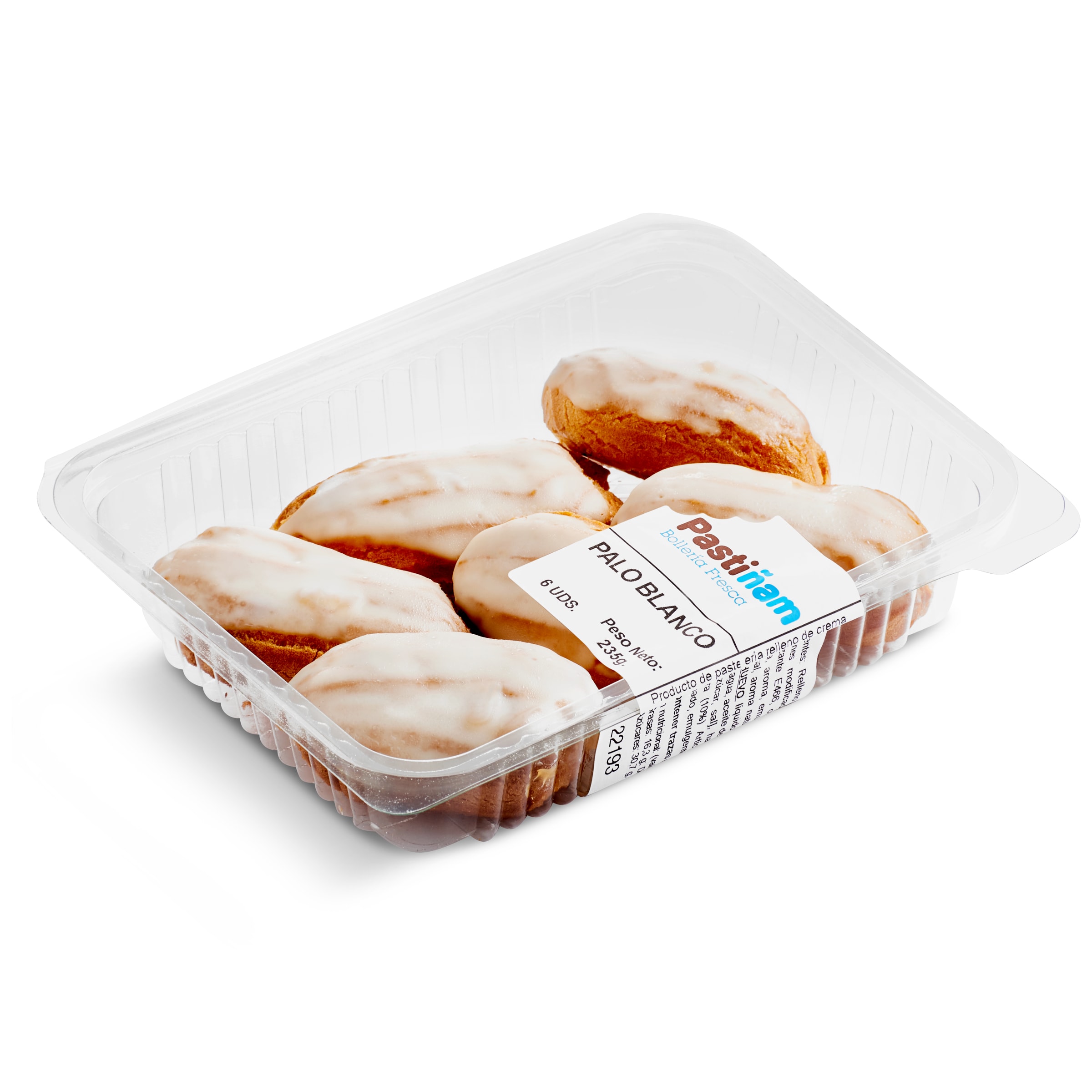 Palo de crema blanco Pastiñam bandeja 235 g