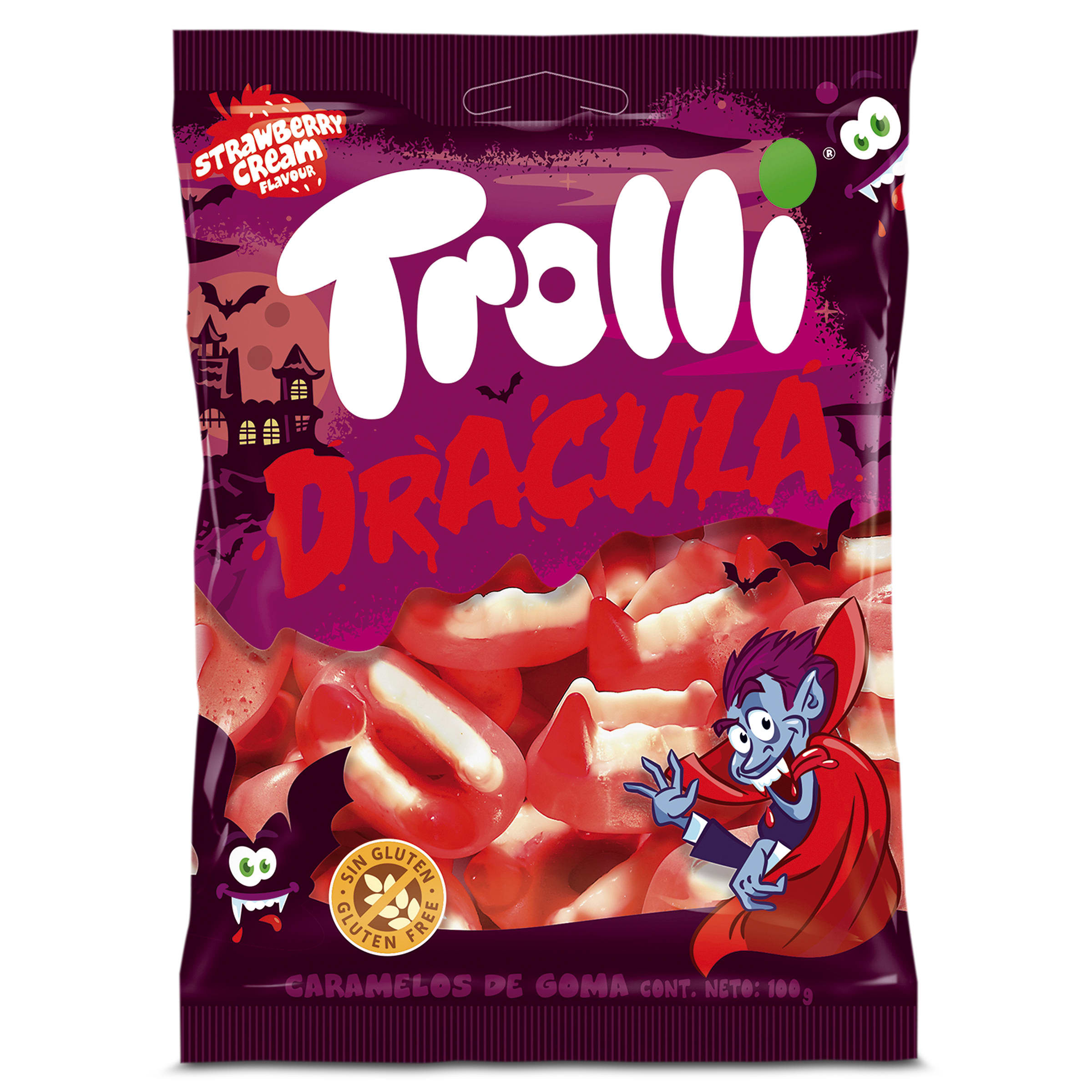 Golosinas dentadura drácula Trolli bolsa 100 g
