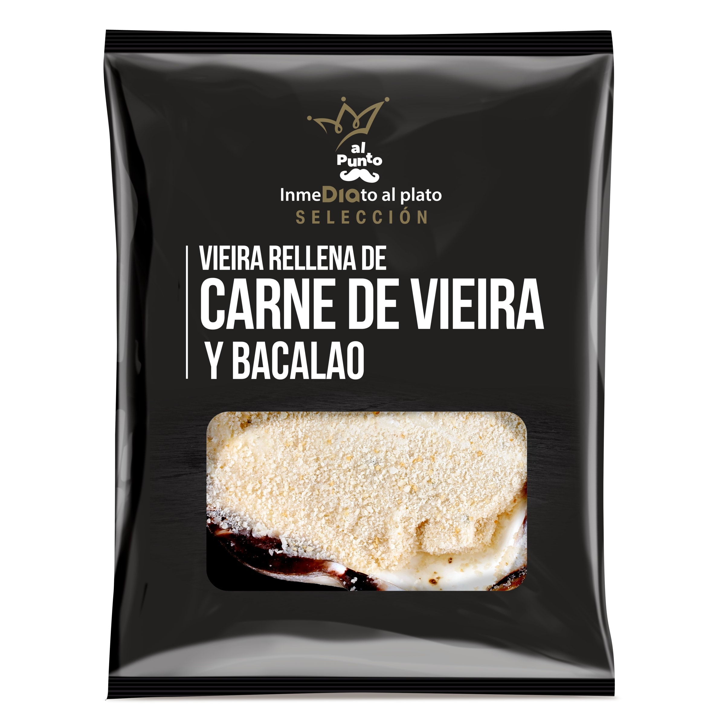 DIA AL PUNTO vieira rellena de vieira y bacalao bolsa 110 gr