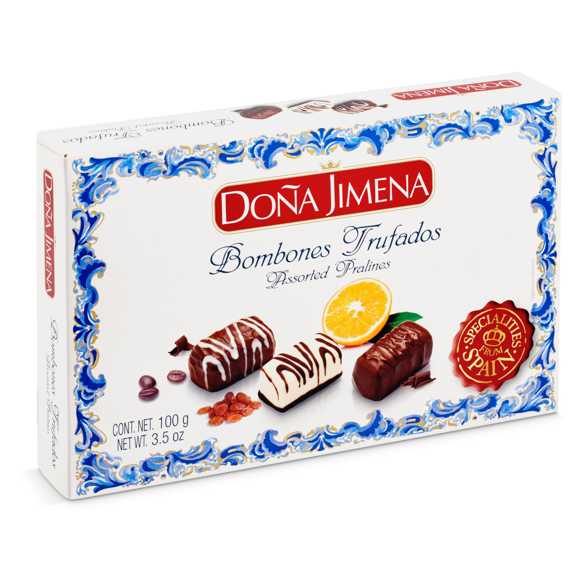 DOÑA JIMENA bombones trufados surtidos caja 100 gr