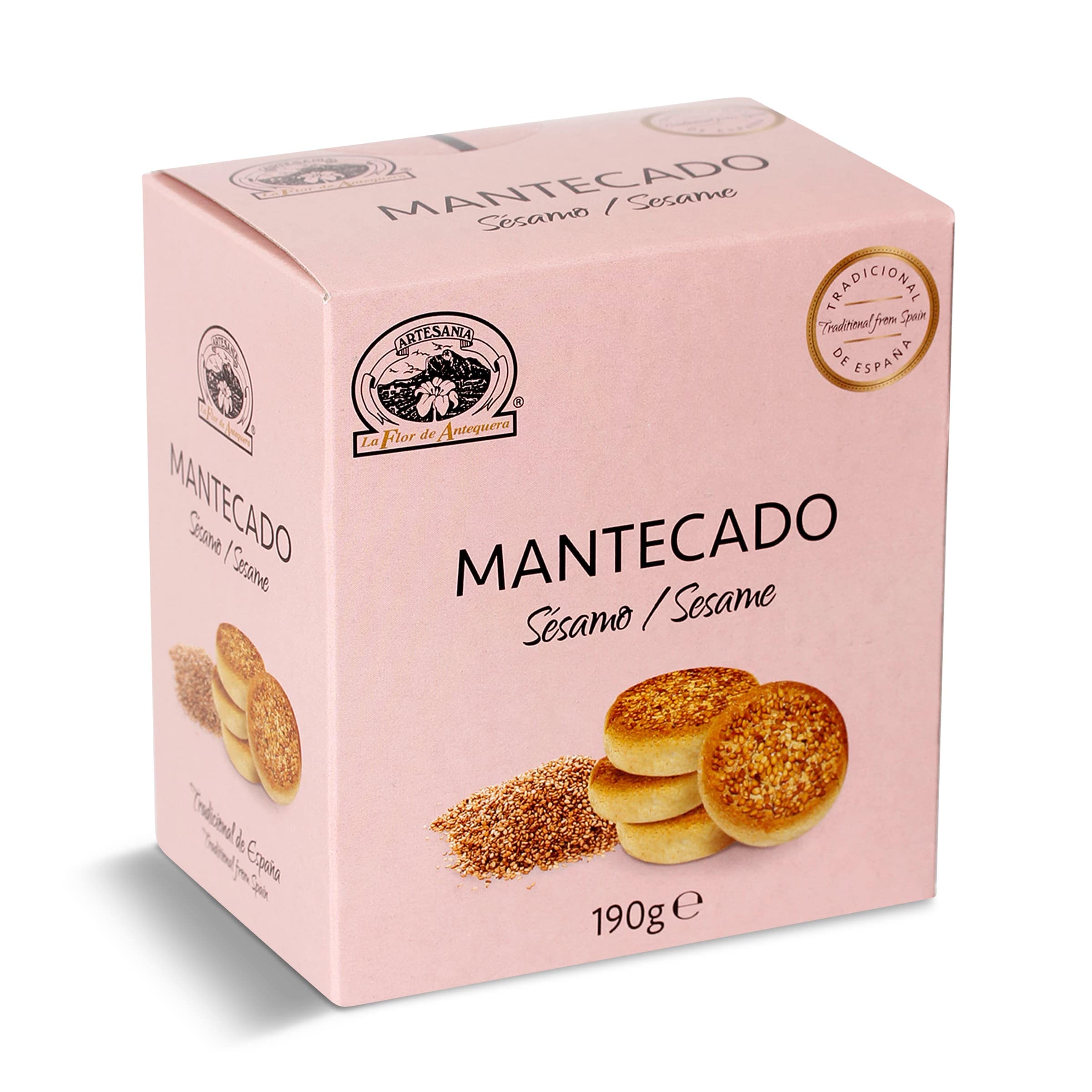 LA FLOR DE ANTEQUERA mantecadosde sésamo caja 190 gr