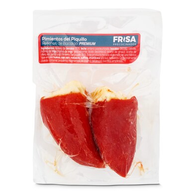 Pimientos del piquillo rellenos de bacalao Frisa bolsa 135 g-0