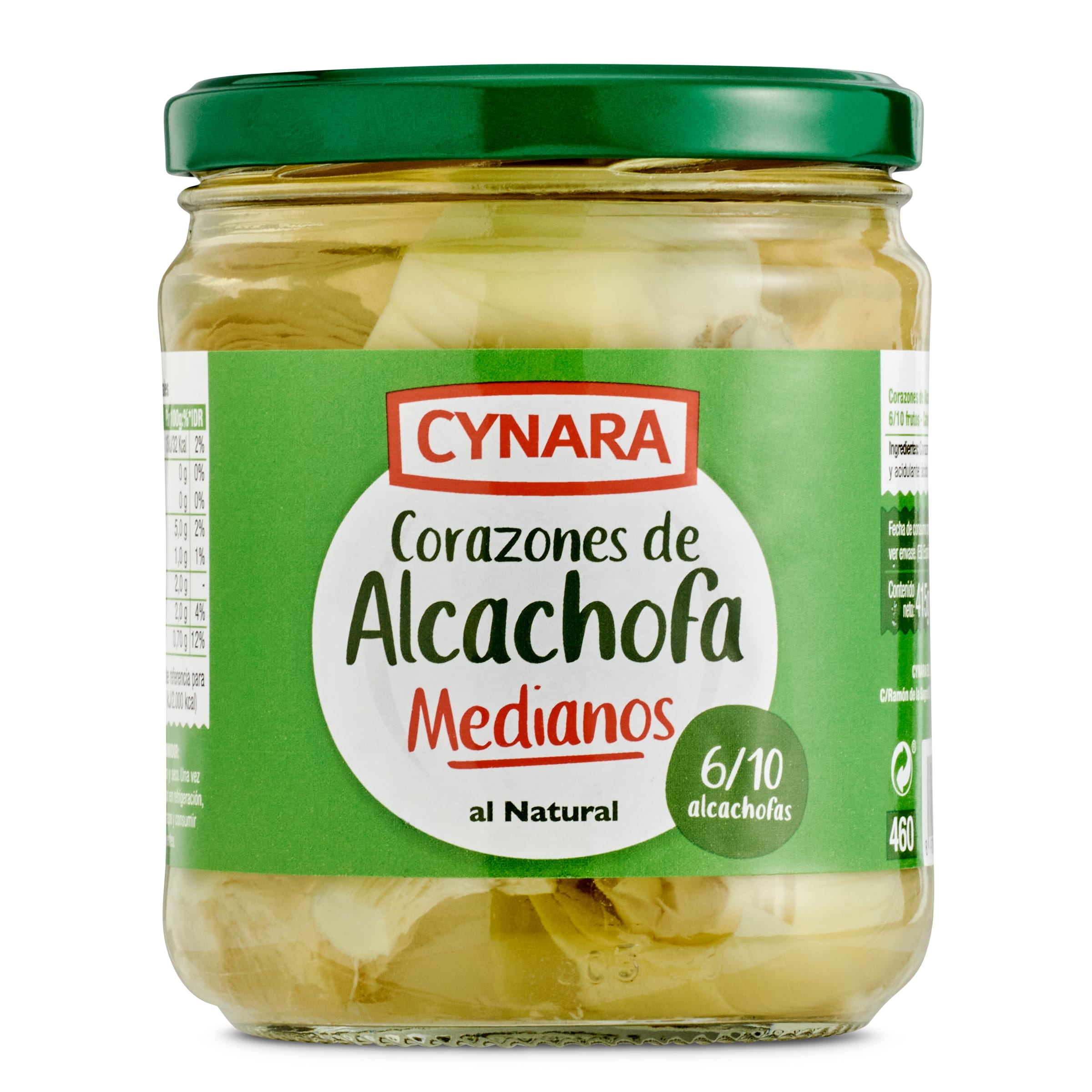 CYNARA corazones de alcachofa 6/10 frasco 250 gr