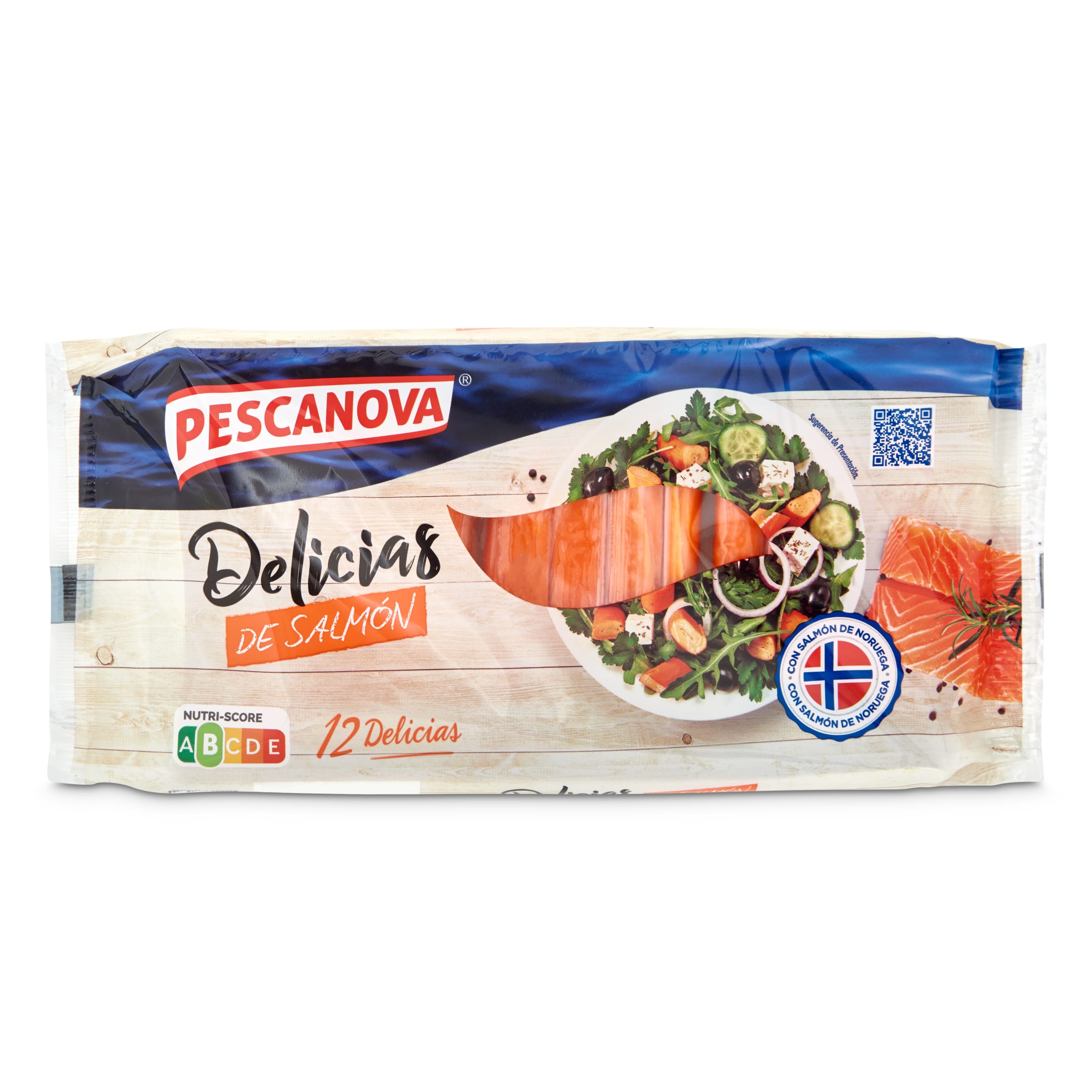 PESCANOVA delicias de salmón paquete 200 gr