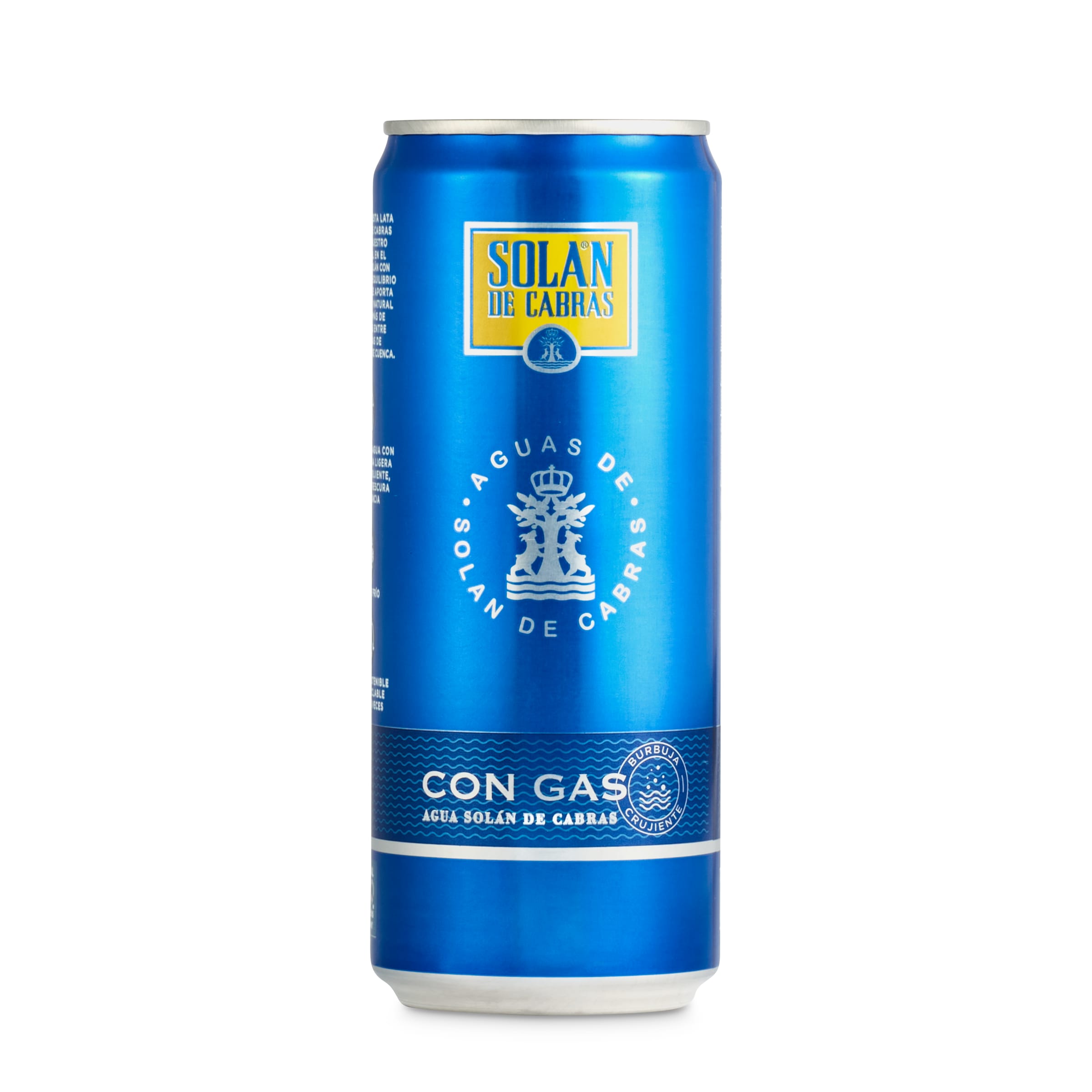 SOLAN DE CABRAS agua con gas lata 33 cl