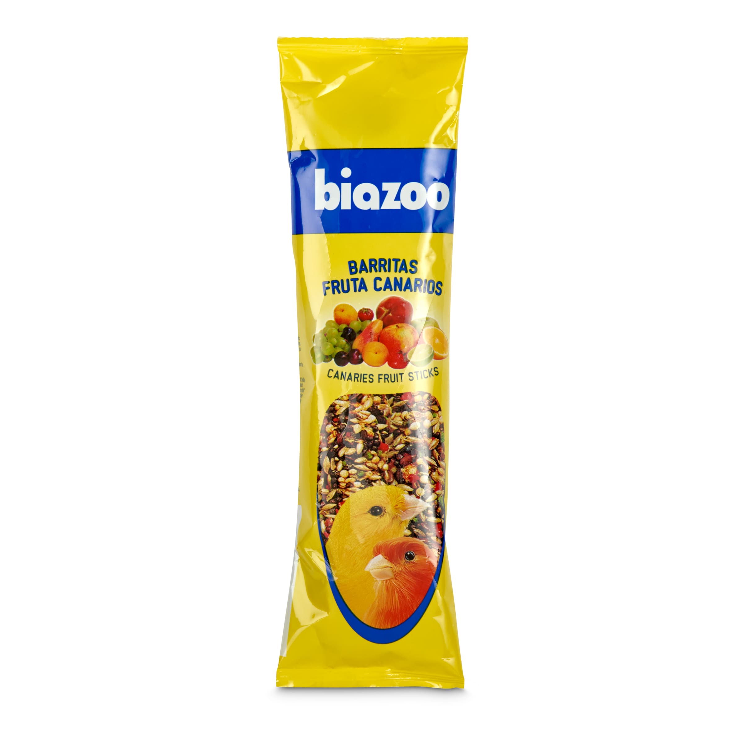 BIAZOO barritas con fruta para canarios bolsa 2 uds 60 gr