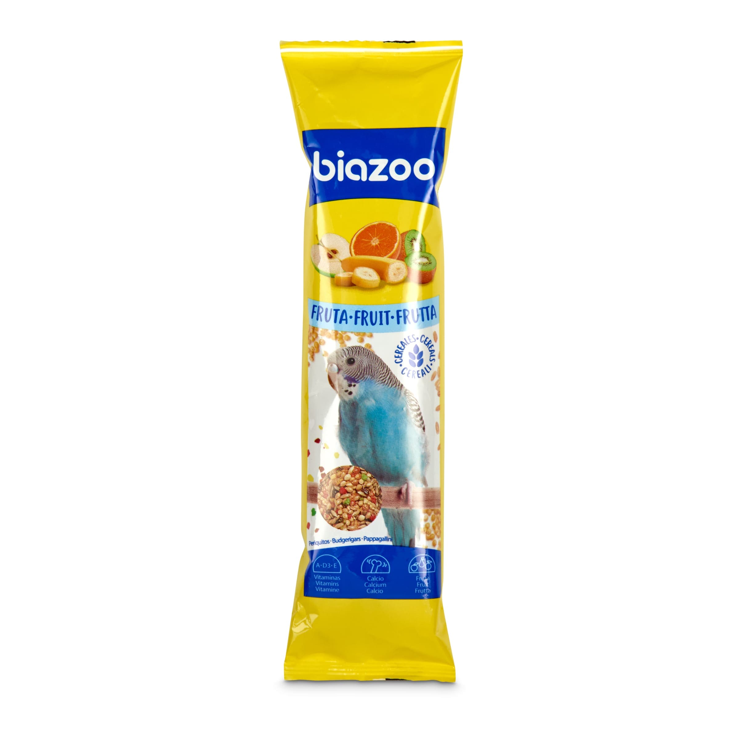 BIAZOO barritas con fruta para periquitos bolsa 2 uds 60 gr