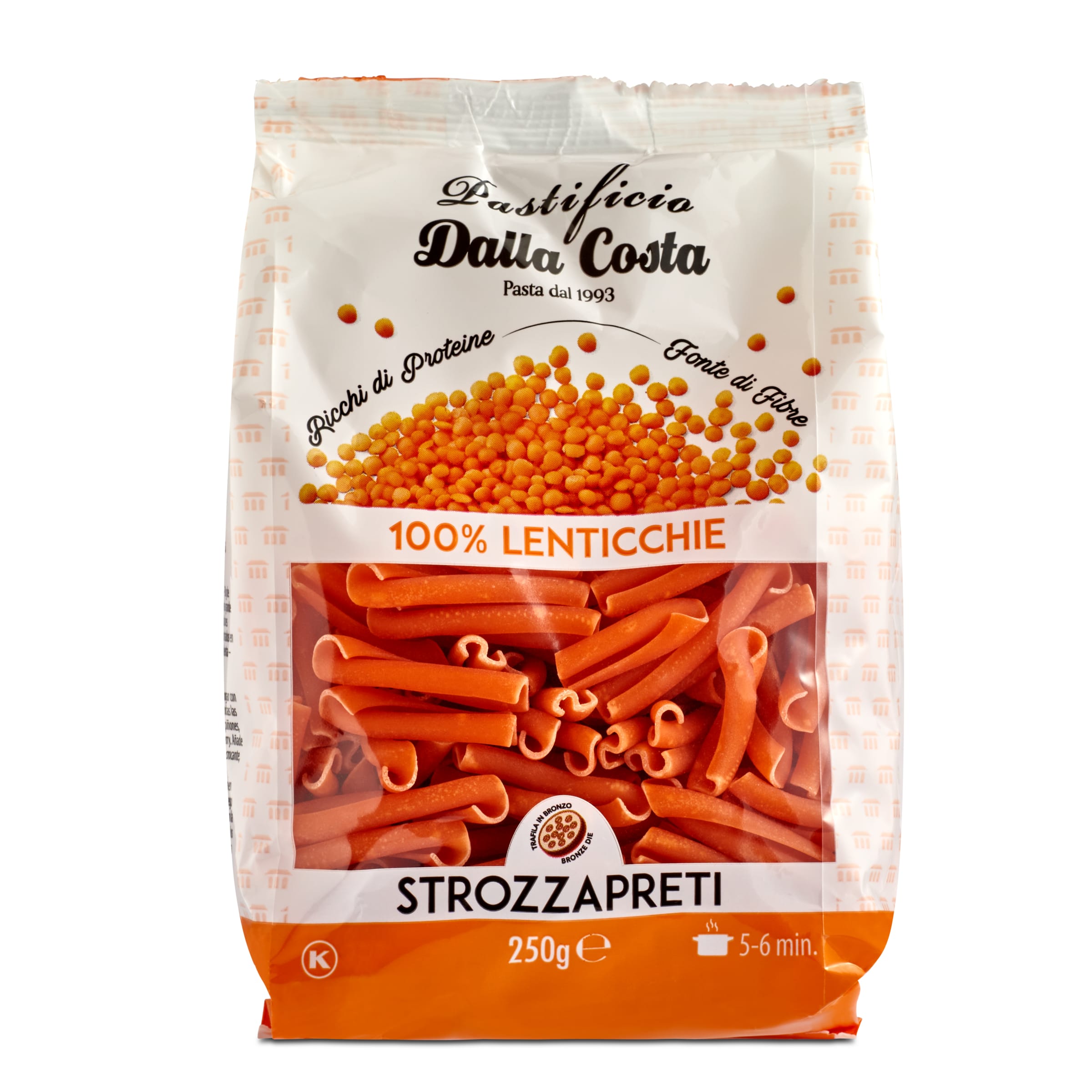 DALLA COSTA strozzapretti de lenteja paquete 250 gr
