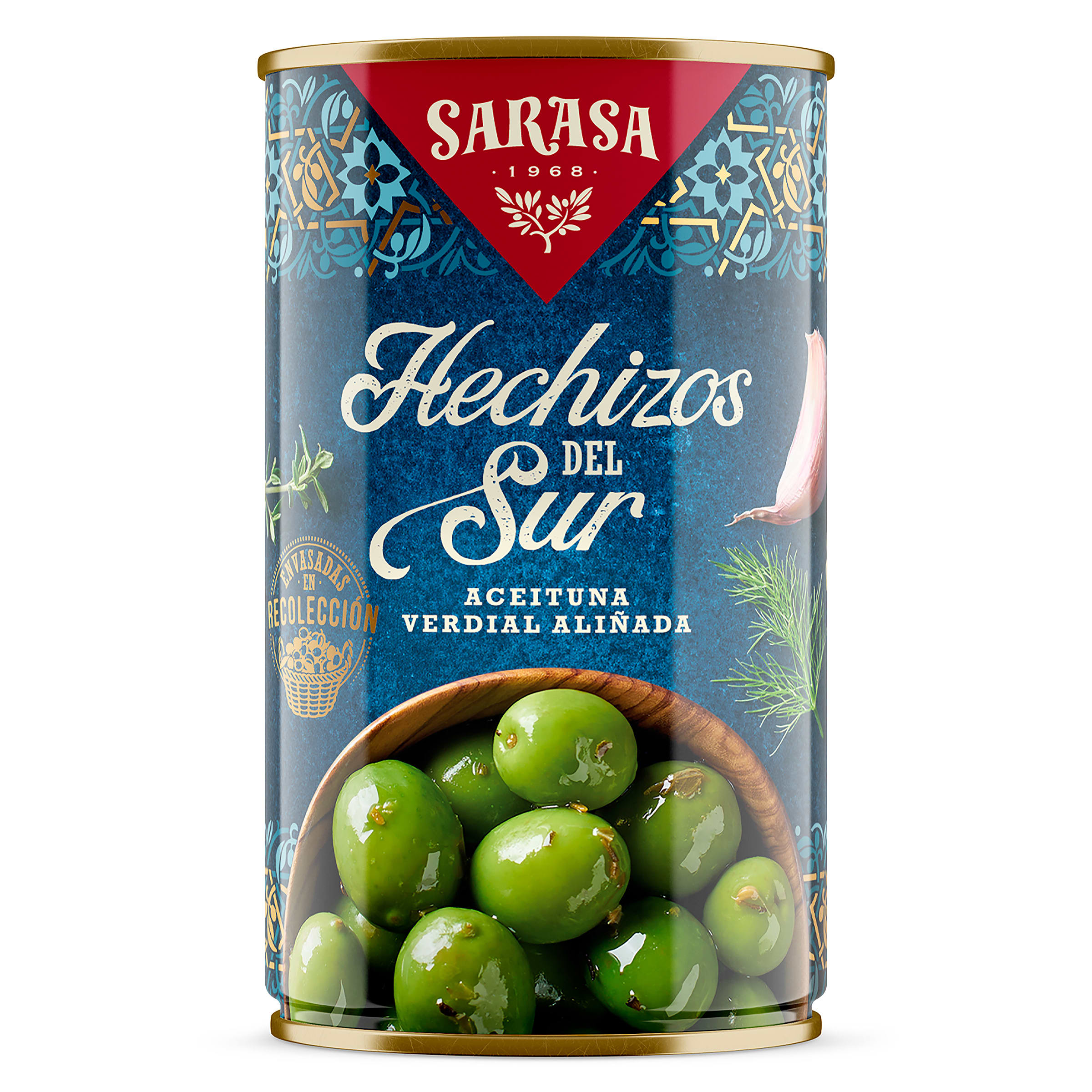 SARASA aceitunas hechizos del sur lata 185 gr