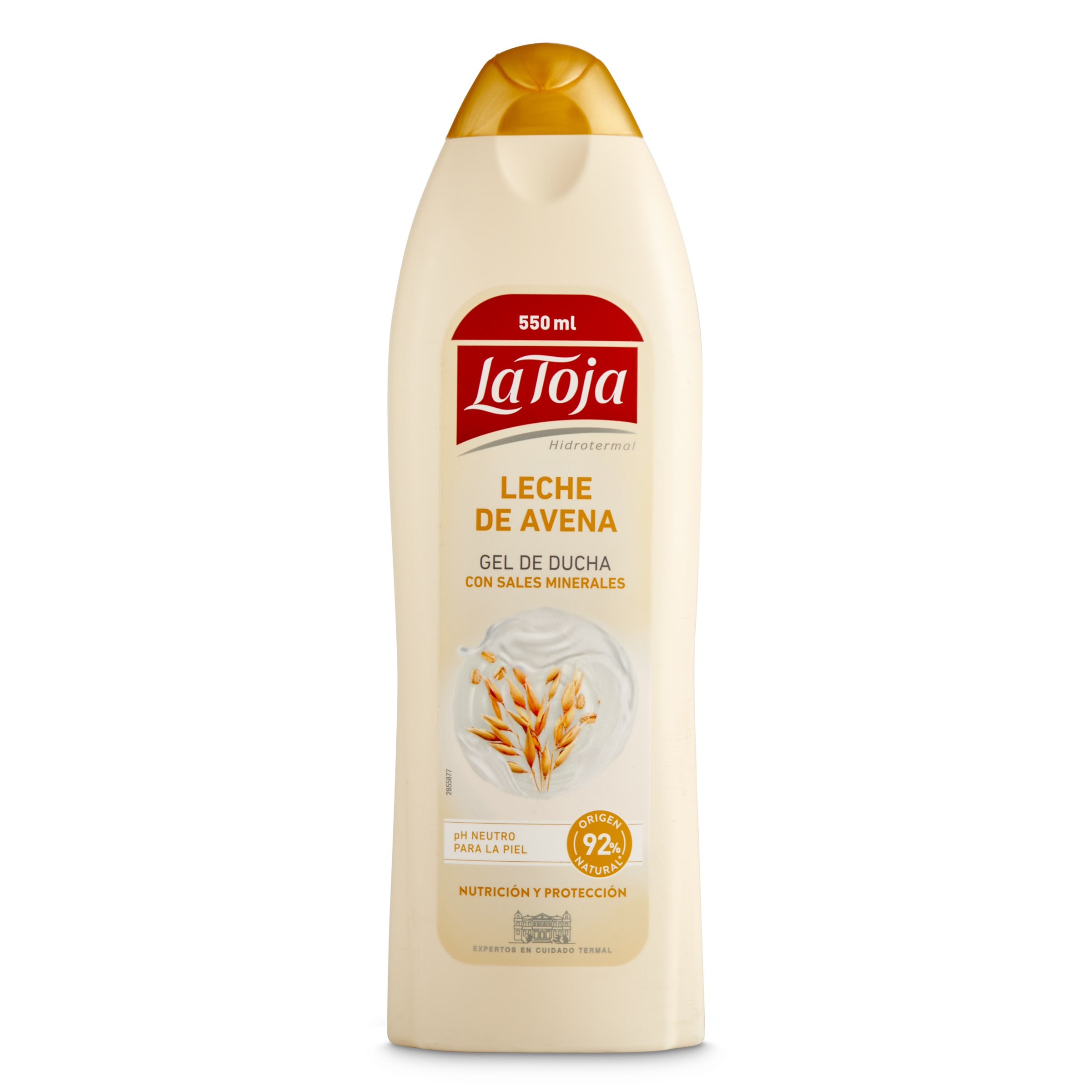 LA TOJA gel de ducha leche de avena bote 550 ml
