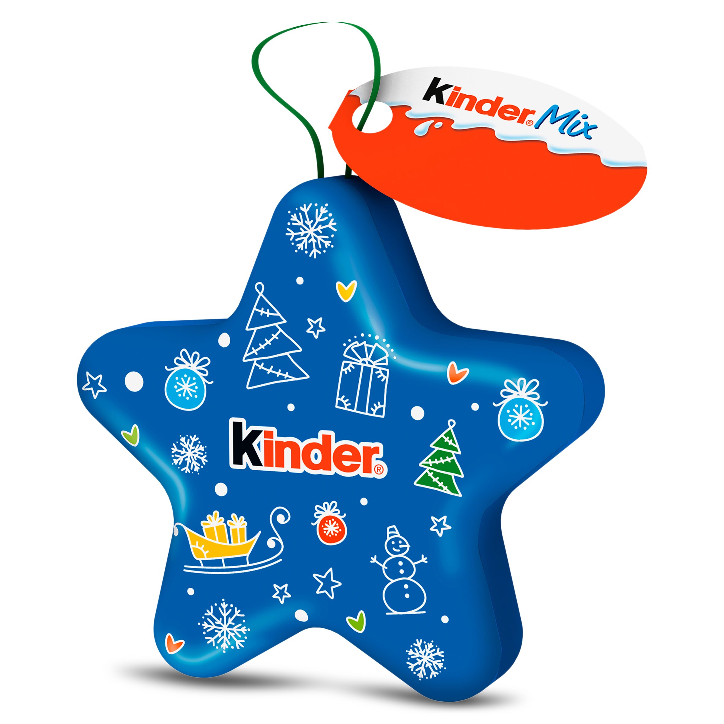Surtido de chocolatinas Navidad Kinder lata 34 g