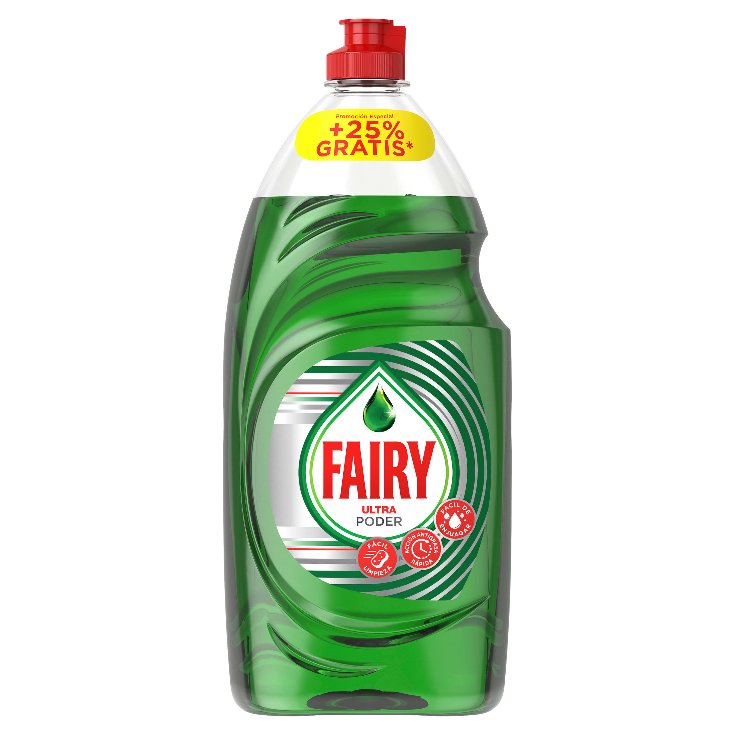 FAIRY lavavajillas mano concentrado ultra poder botella 800+215 ml