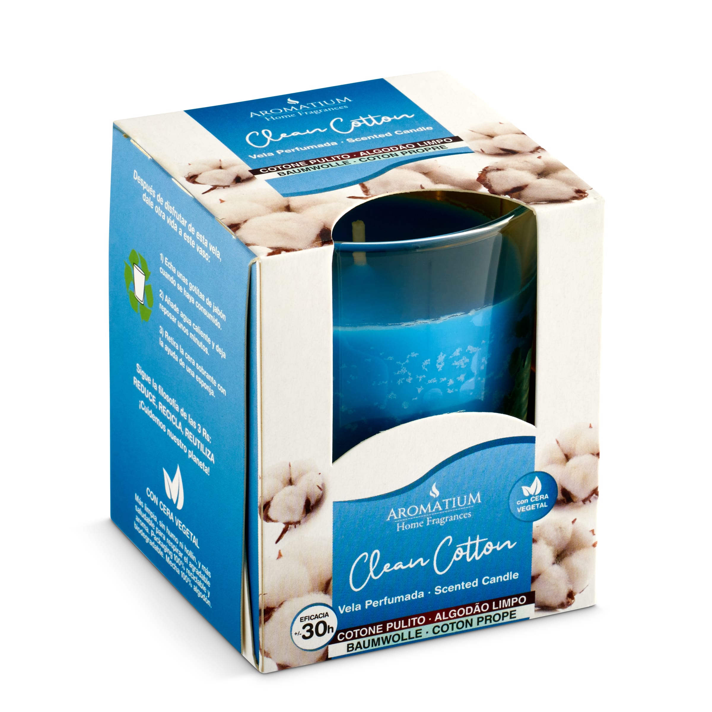 LUMEN aromatium vela perfumada algodón limpio caja 1 ud