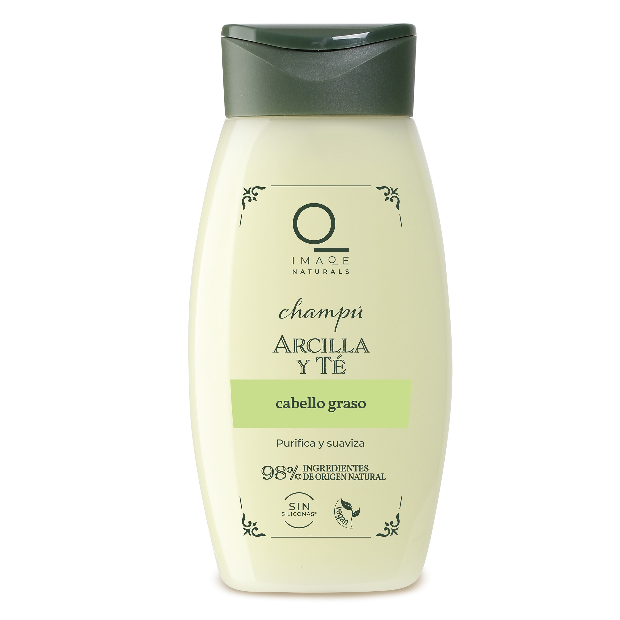 Champú arcilla y té natural IMAQE  BOTELLA 250 ML