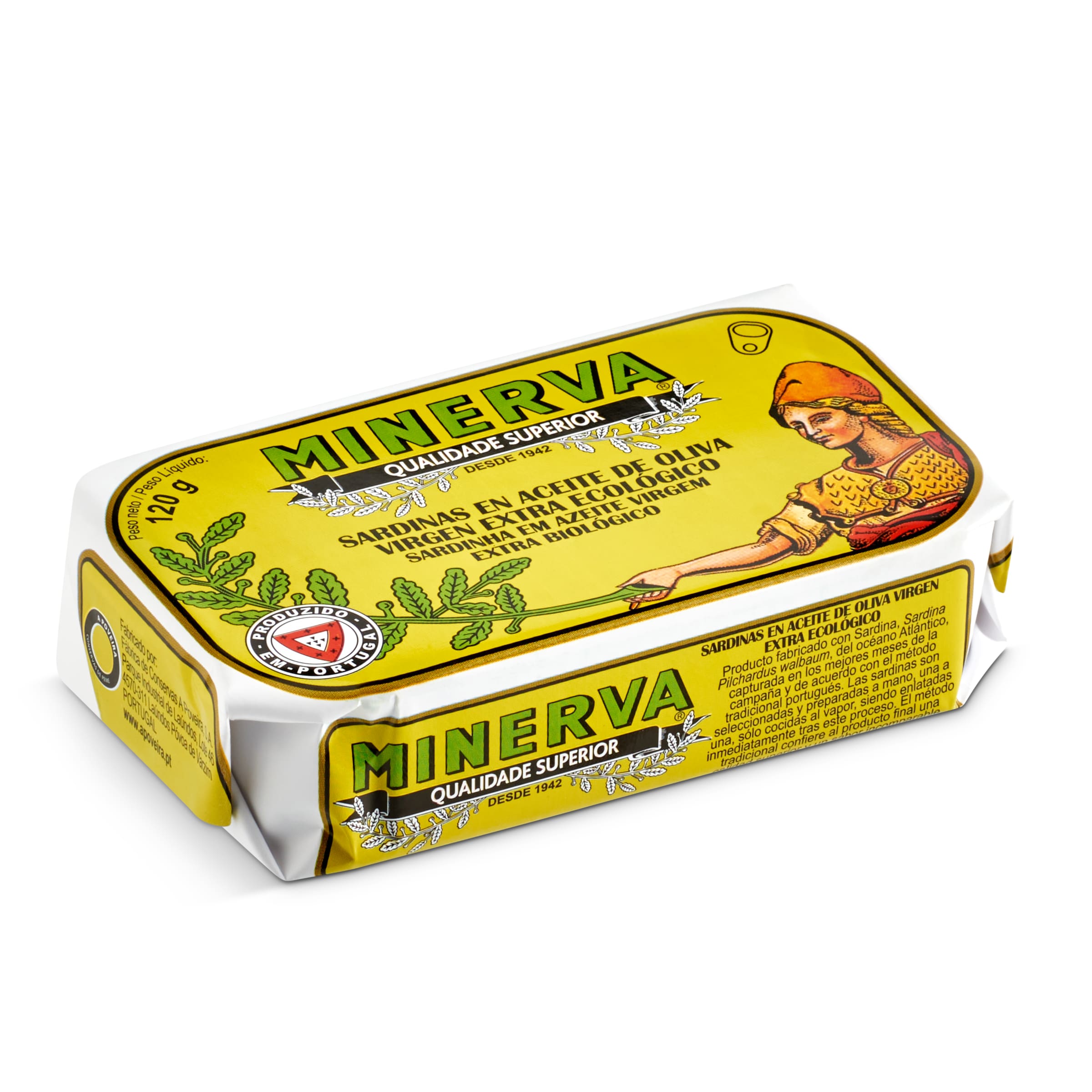 MINERVA sardinas en aceite de oliva virgen extra eco lata 85 gr