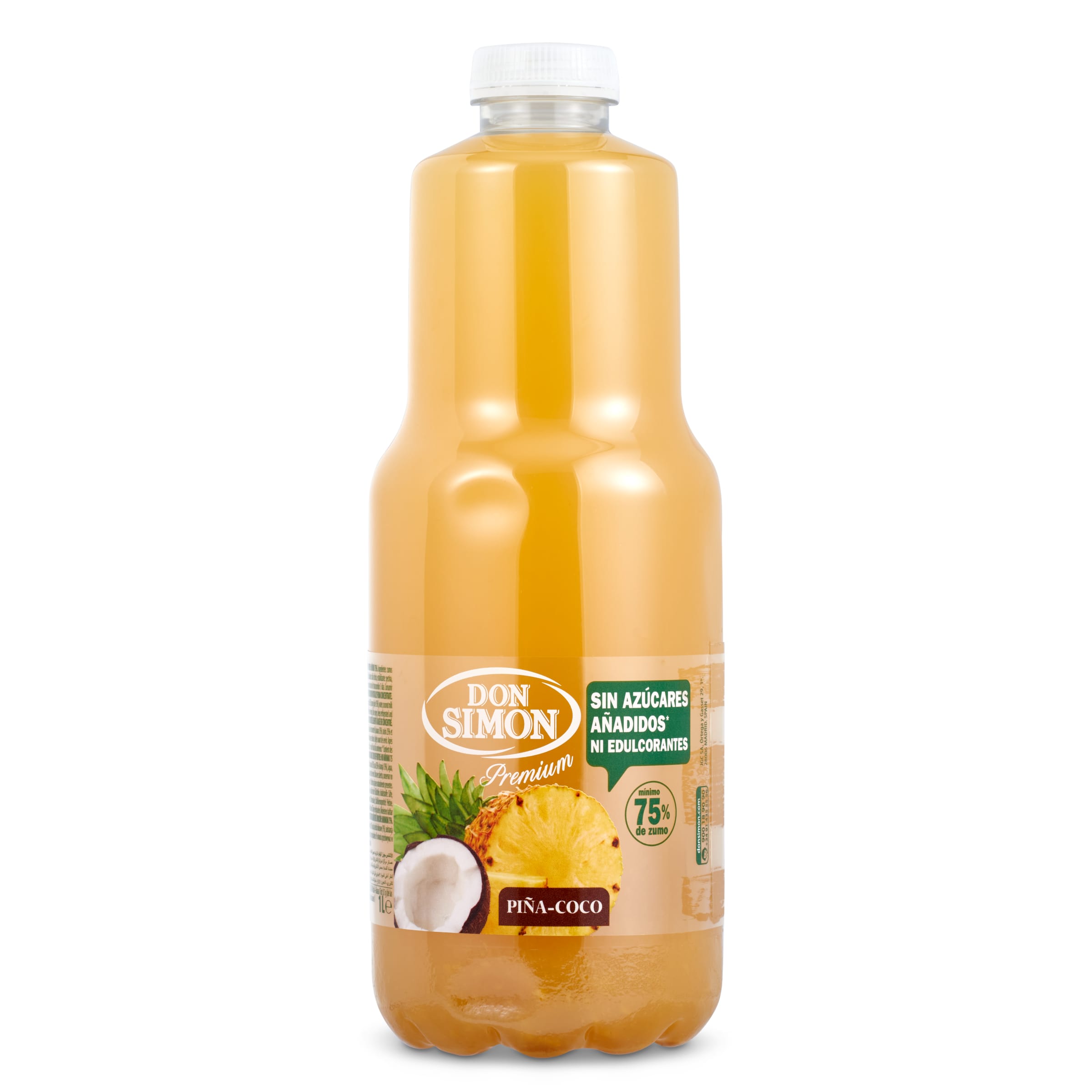 DON SIMON néctar de piña y coco premium botella 1 lt