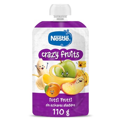 Puré multifrutas crazy fruits Nestlé bolsa 110 g-0 Puré multifrutas crazy fruits Nestlé bolsa 110 g-0