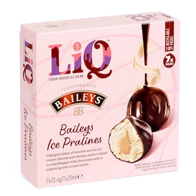 Mini bombones helados de Baileys 7 unidades LIQ ESTUCHE 93.8 GR -  Supermercados DIA