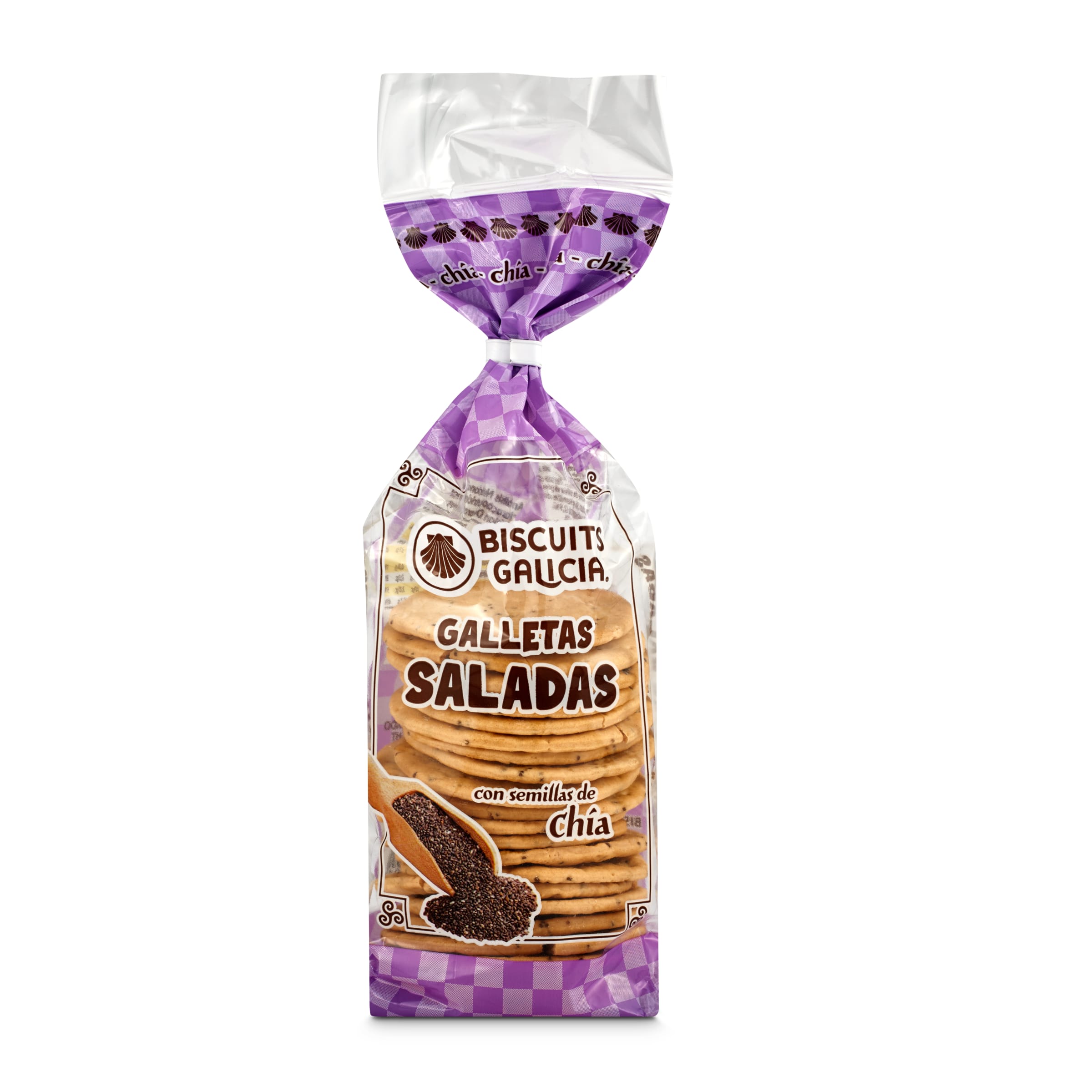 BISCUITS GALICIA galletas con aceite virgen extra y chía bolsa 200 gr