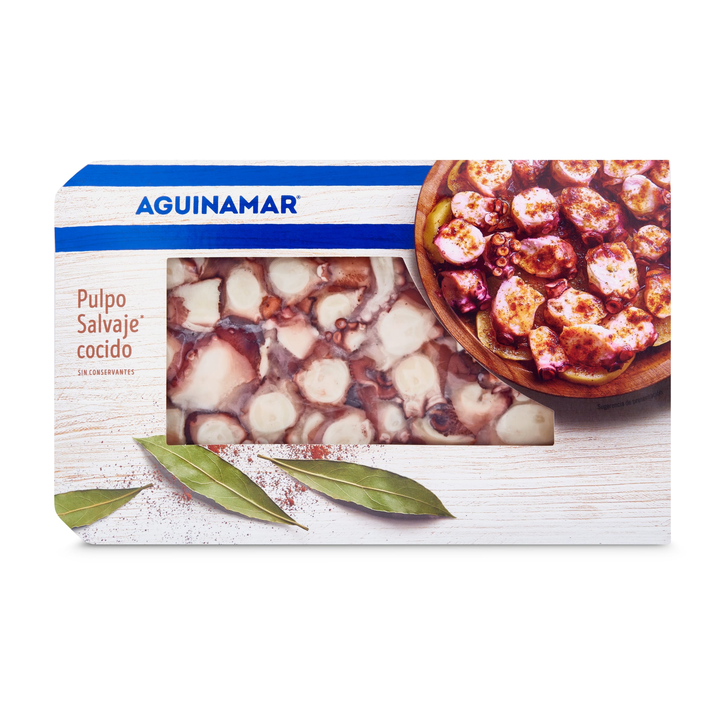 AGUINAMAR rodaja de pulpo envase 225 gr