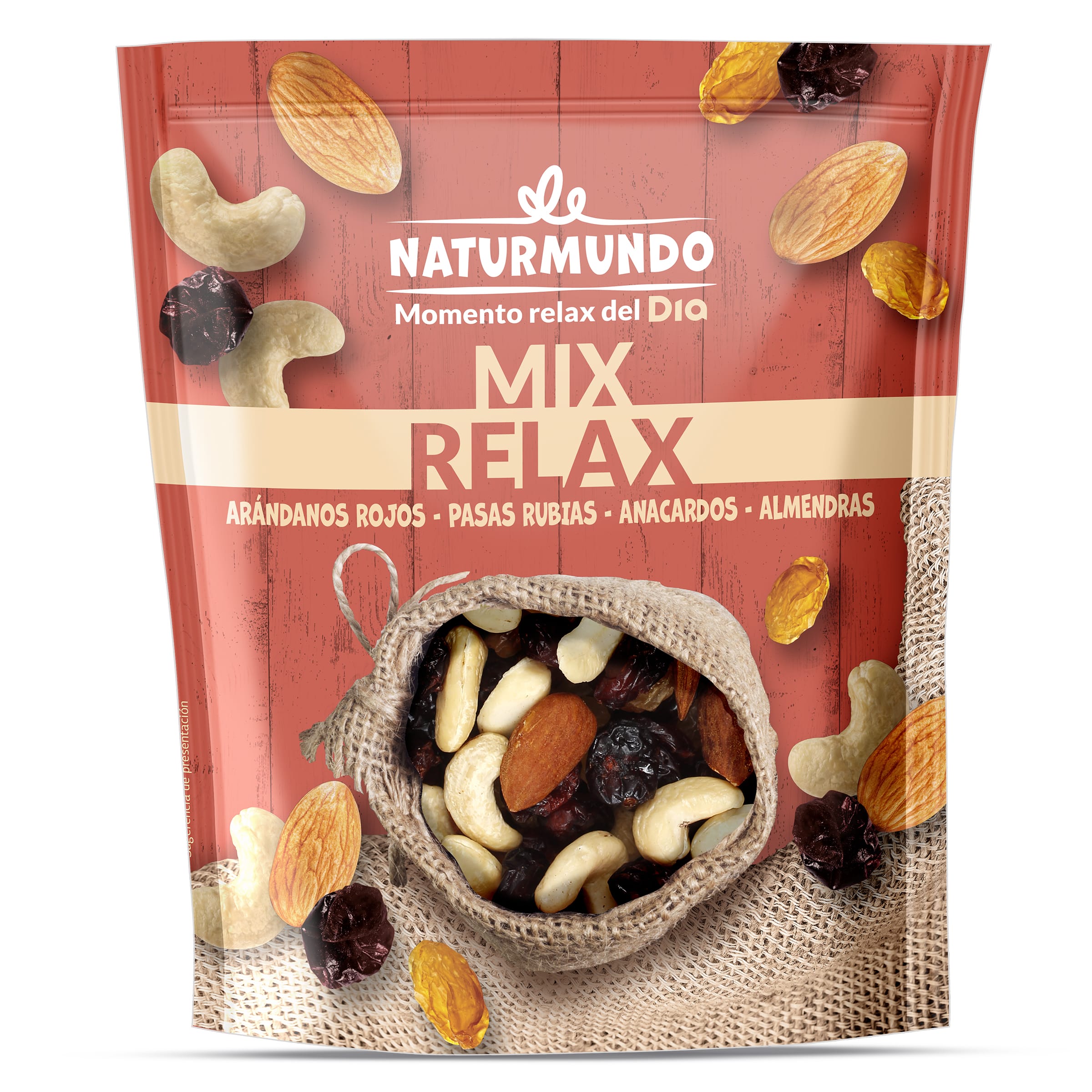 Mix de frutos secos relax Naturmundo bolsa 200 g