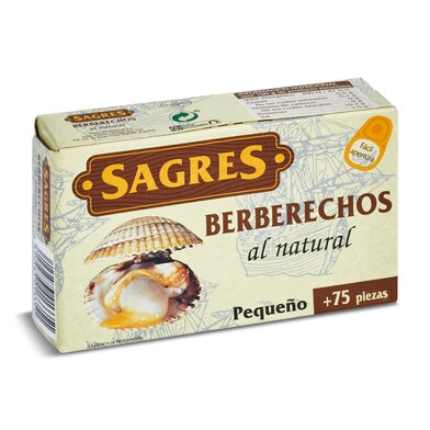 Berberechos al natural Sagres 58 g-0 Berberechos al natural Sagres 58 g-0