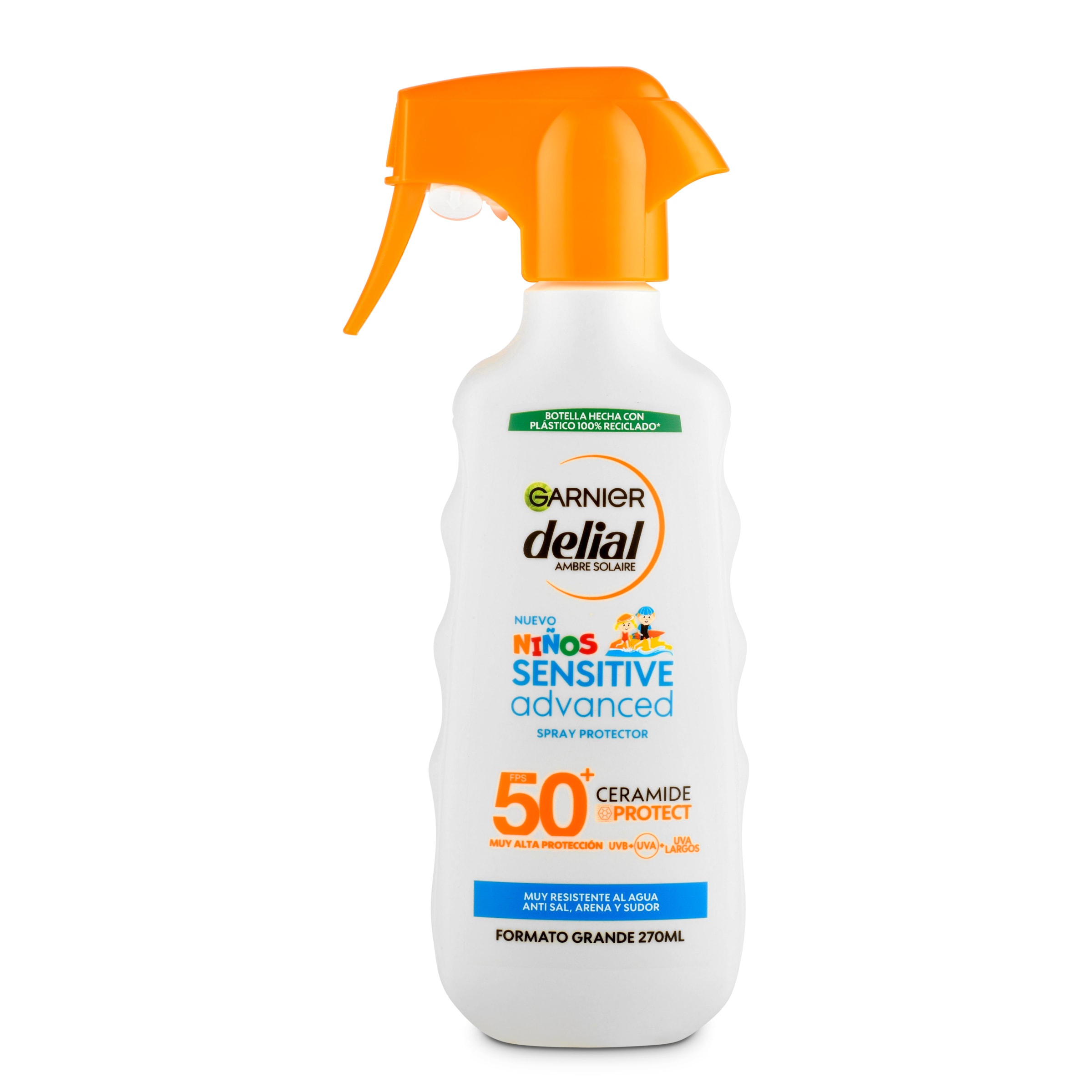 DELIAL protector solar sensitive  advanced spf 50 pistola 270 ml