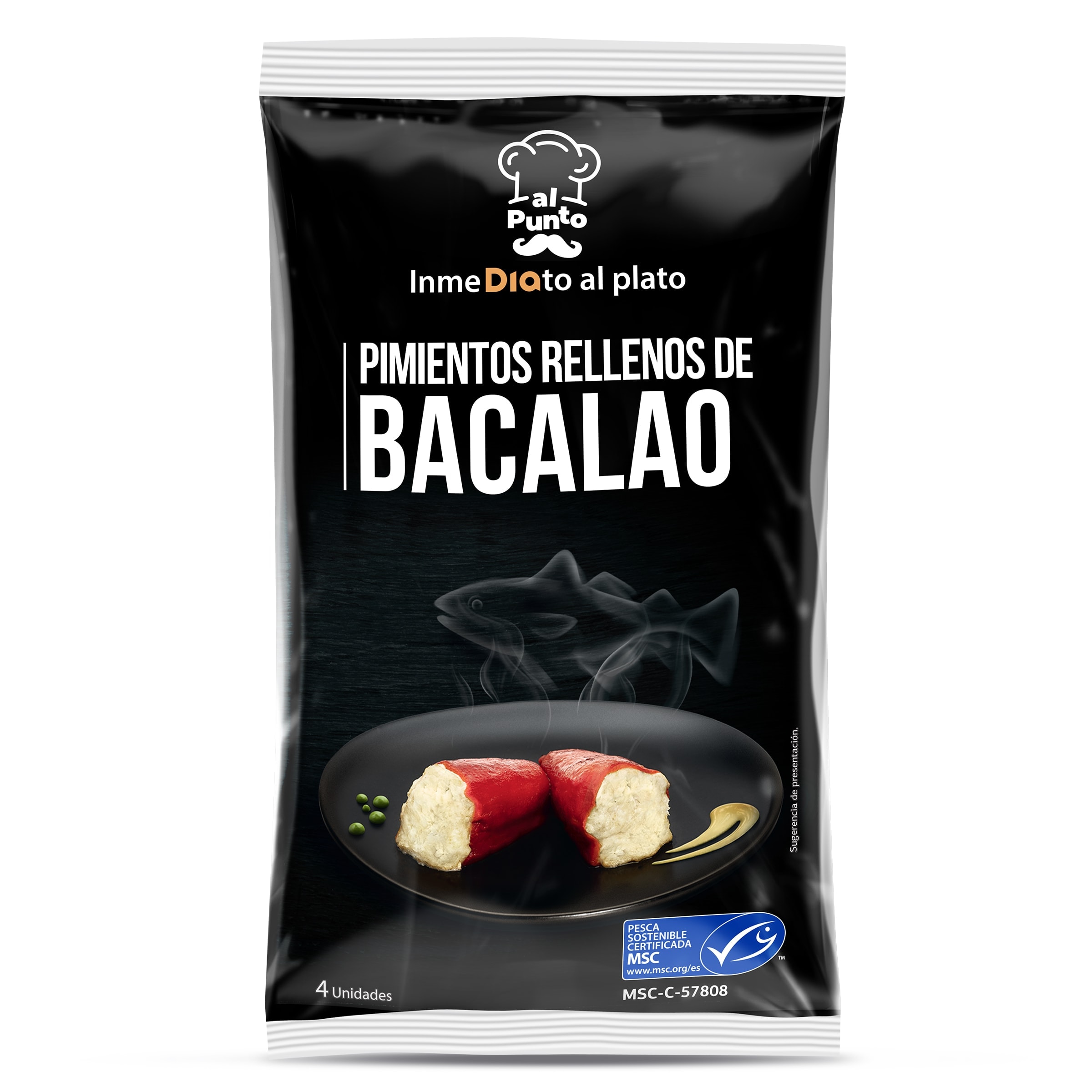 Pimientos rellenos de bacalao MSC Al Punto bolsa 240 g