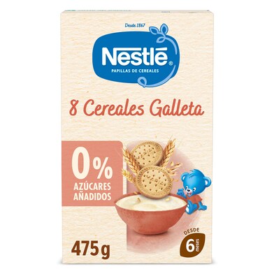 Papilla de cereales y galleta Nestlé caja 475 g-0 Papilla de cereales y galleta Nestlé caja 475 g-0