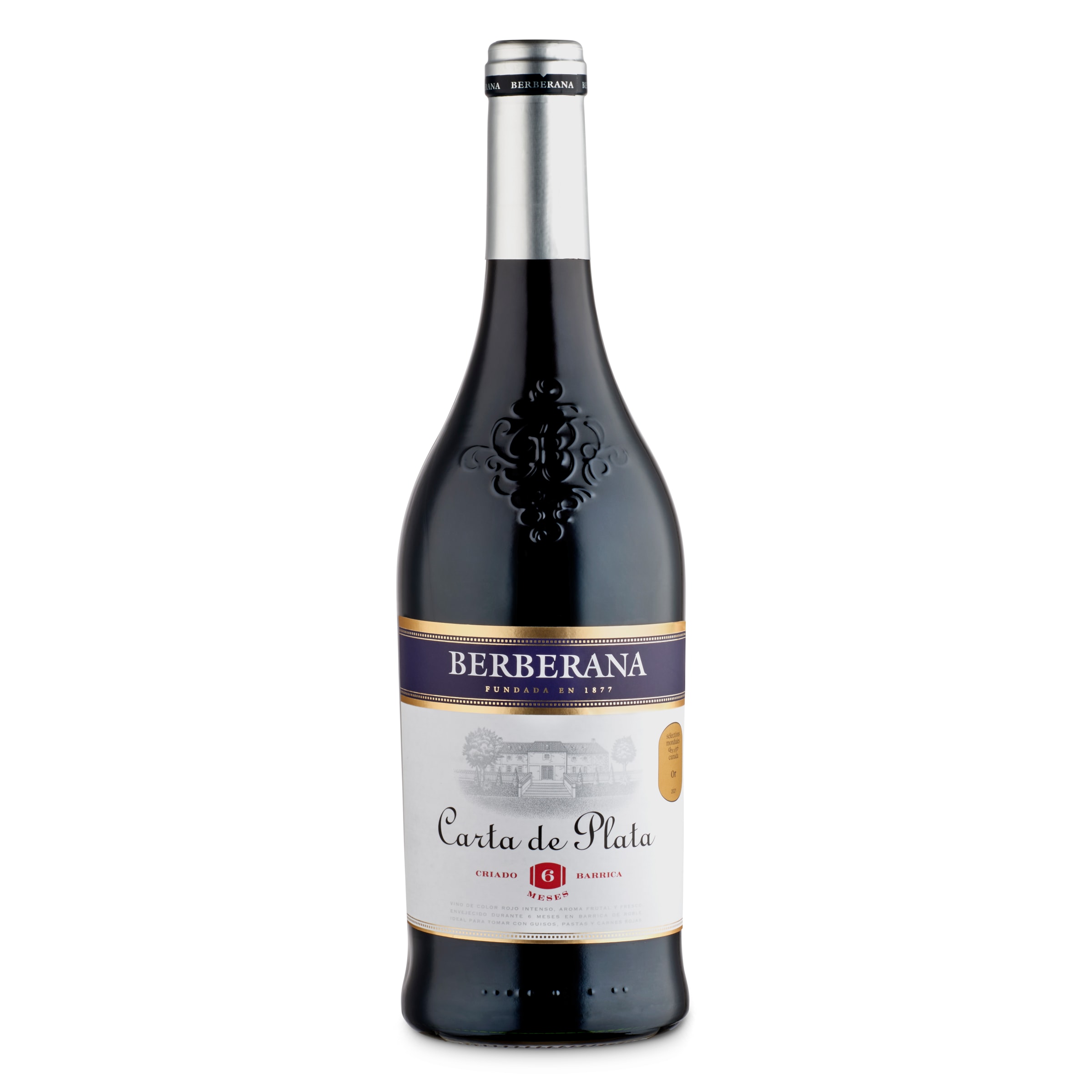 BERBERANA CARTA DE PLATA vino tinto botella 75 cl