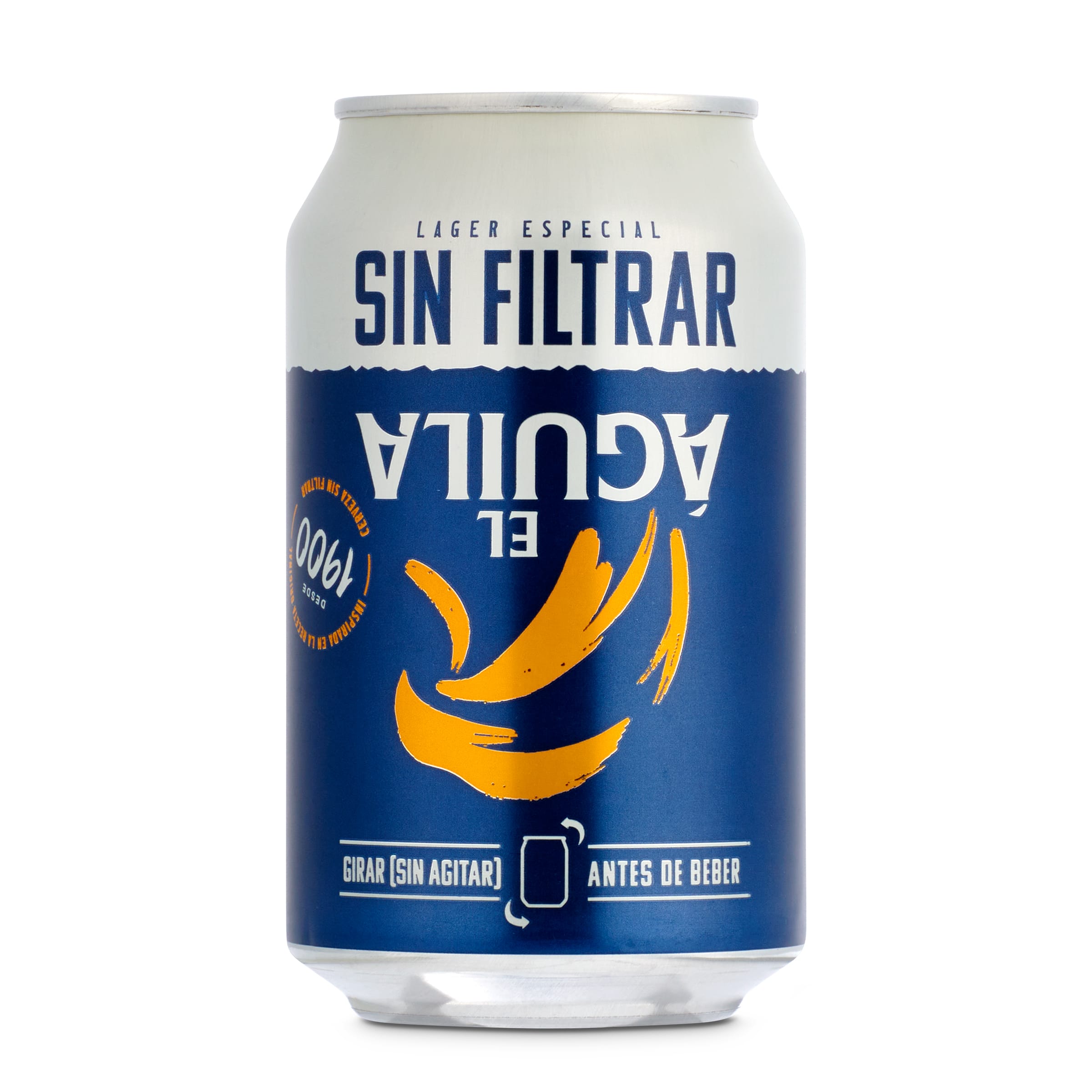 Cerveza sin filtrar EL AGUILA   LATA 33 CL