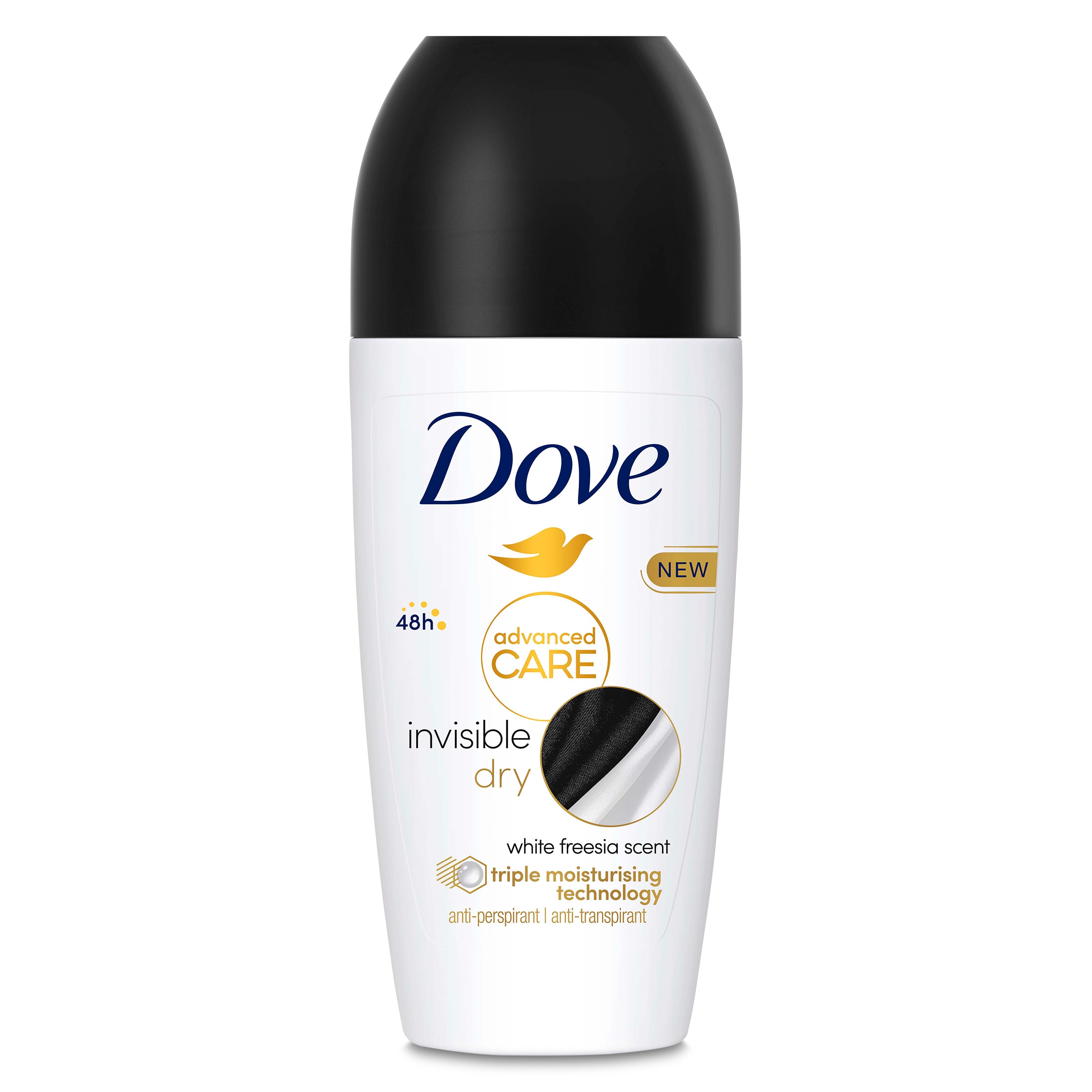 Desodorante roll-on invisible  DOVE   BOTE 50 ML