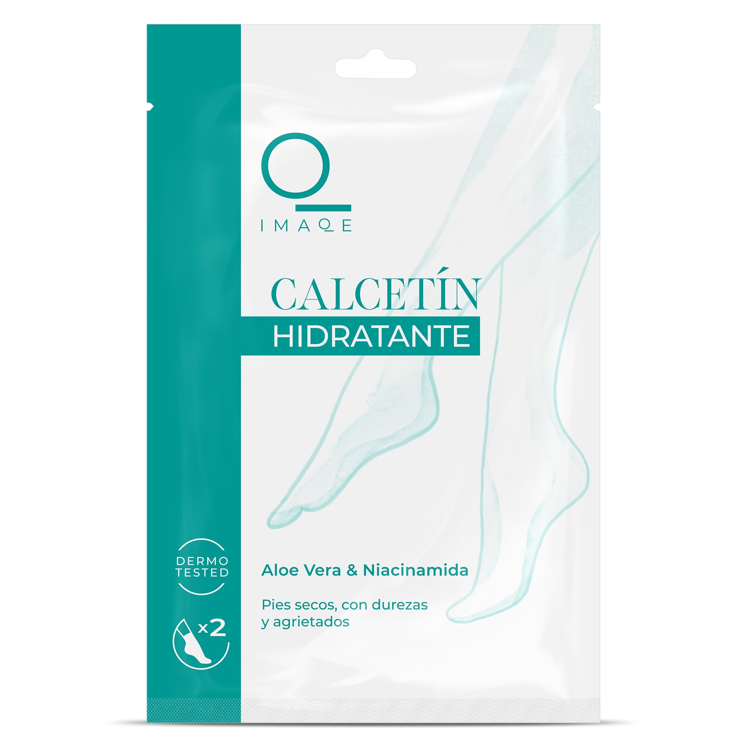 Calcetín ultra hidratante para pies Imaqe bolsa 2 unidades