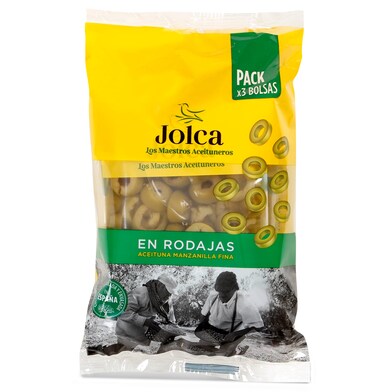 Aceitunas manzanilla en rodajas Jolca 3 x 50 g-0 Aceitunas manzanilla en rodajas Jolca 3 x 50 g-0