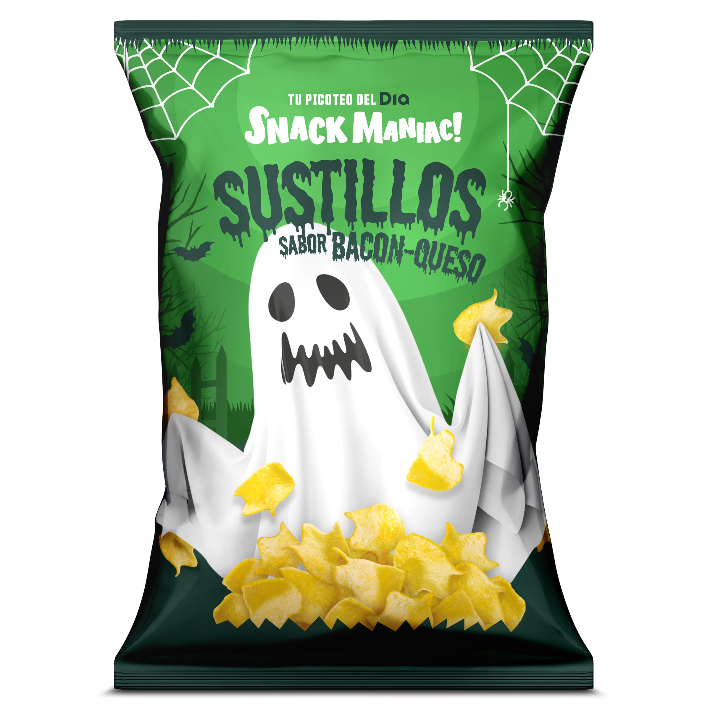 Sustillos sabor bacon y queso Snack Maniac bolsa 100 g