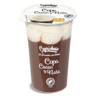 Copa de cacao y nata Caprichoso Dia vaso 200 g-0 Copa de cacao y nata Caprichoso Dia vaso 200 g-0