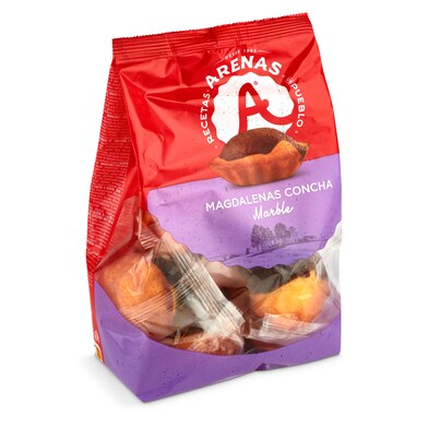 Magdalenas concha mármol Arenas bolsa 165 g-0 Magdalenas concha mármol Arenas bolsa 165 g-0