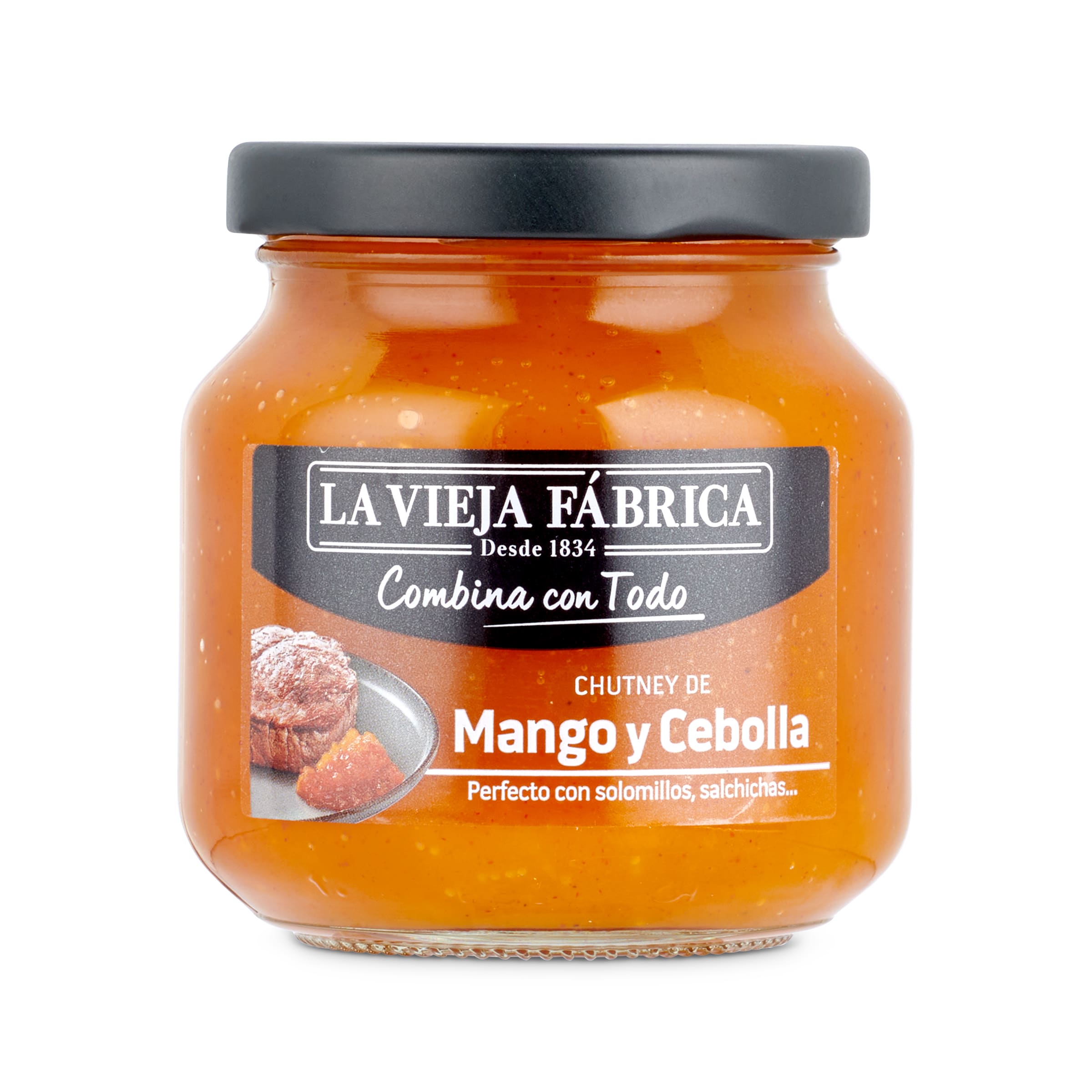 Chutney de mango y cebolla LA VIEJA FABRICA   FRASCO 280 GR