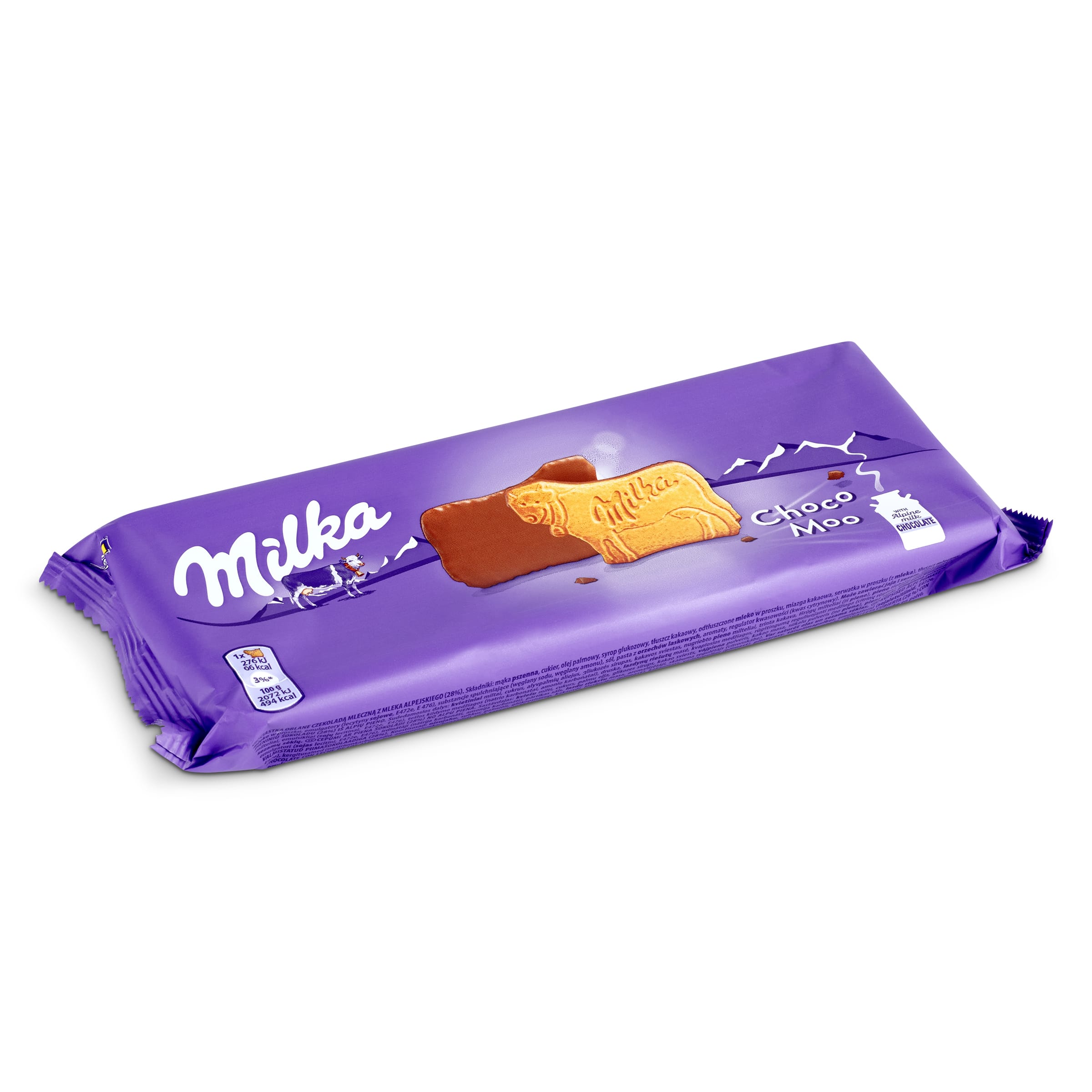 MILKA galletas con chocolate choco moo paquete 120 gr